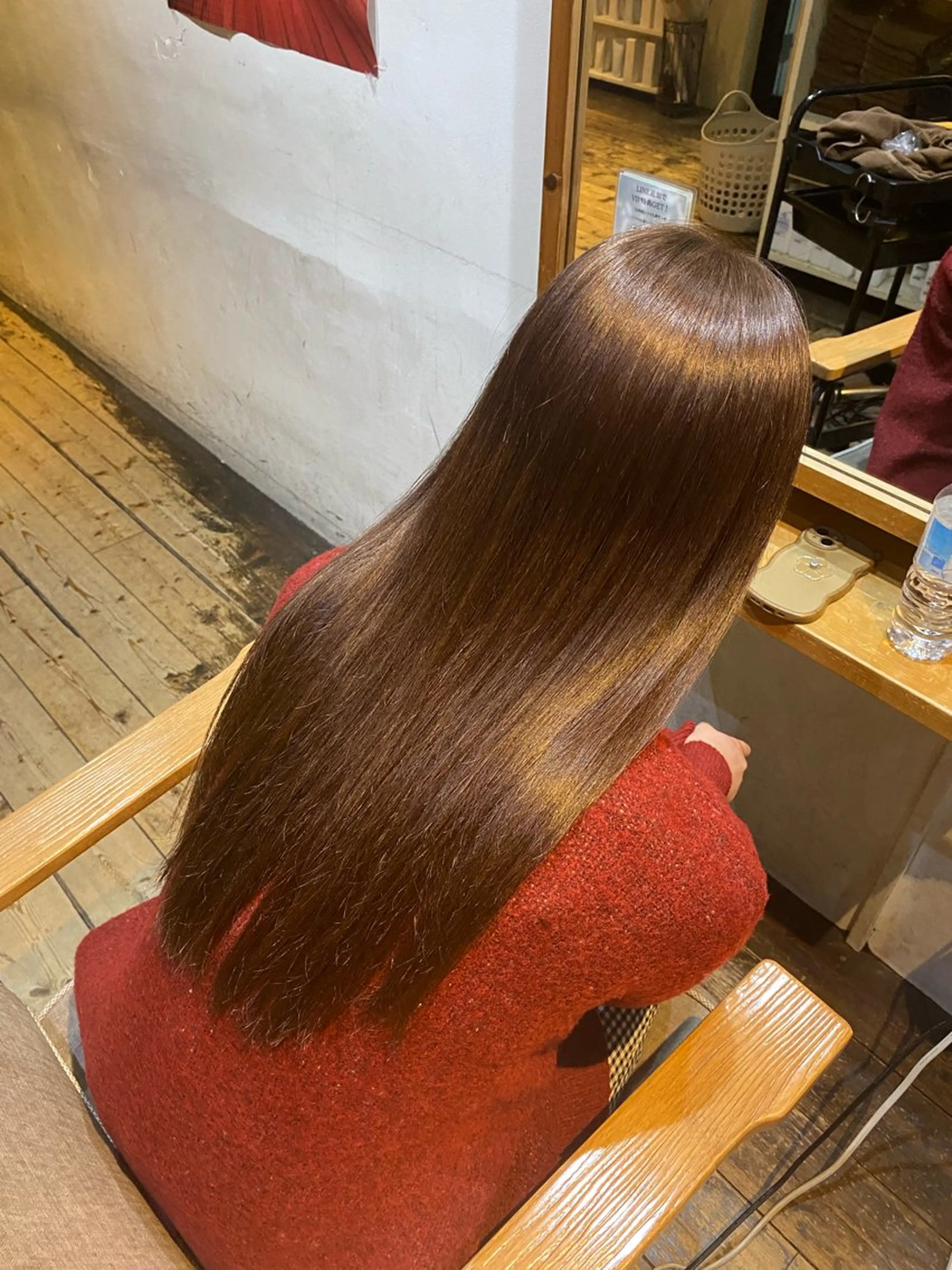 ロング ヘアカラー トリートメント やました かりんのヘアスタイル
