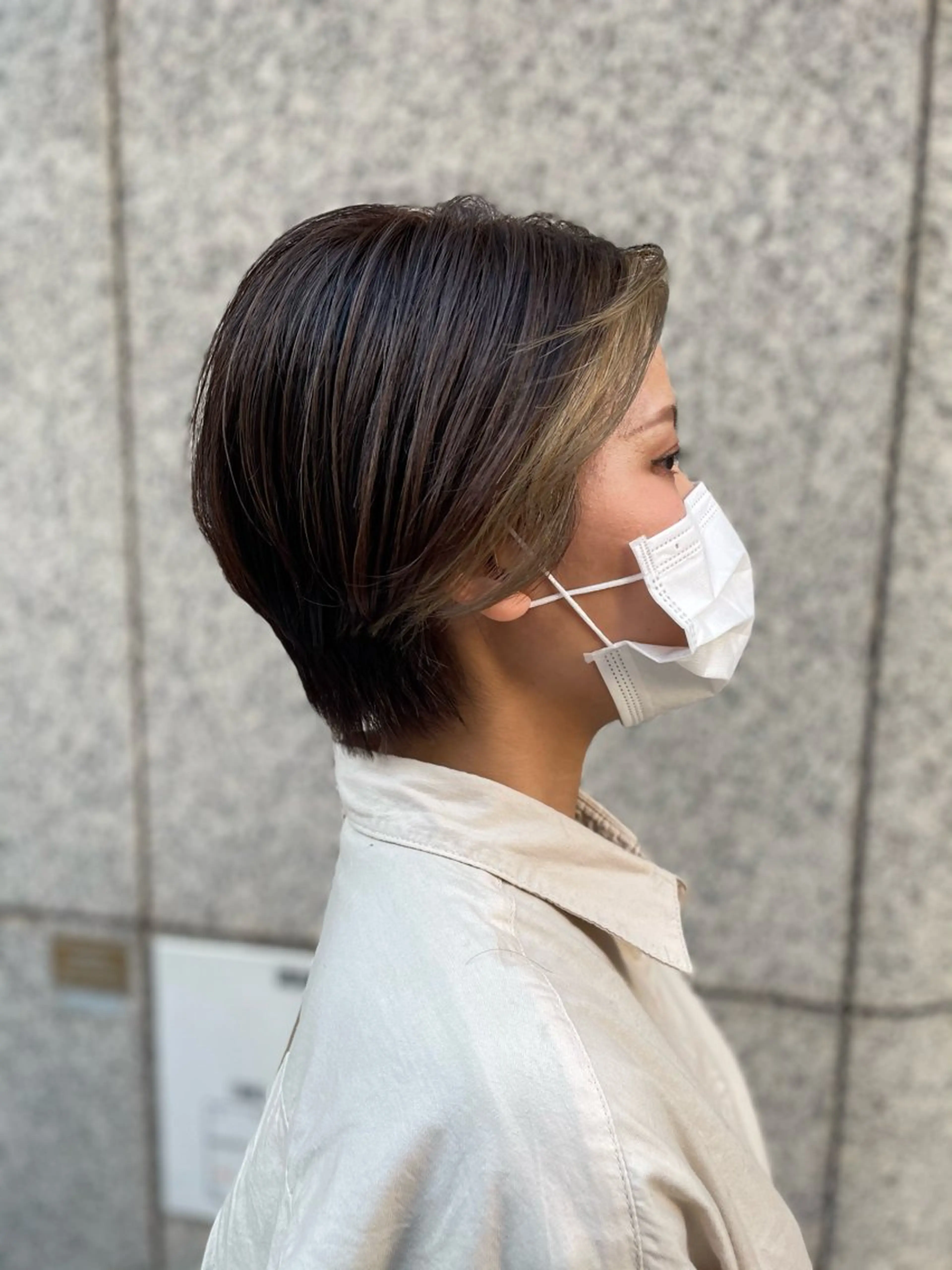 ショート ミストバング 谷田　雅也 タニダ　マサヤのヘアスタイル