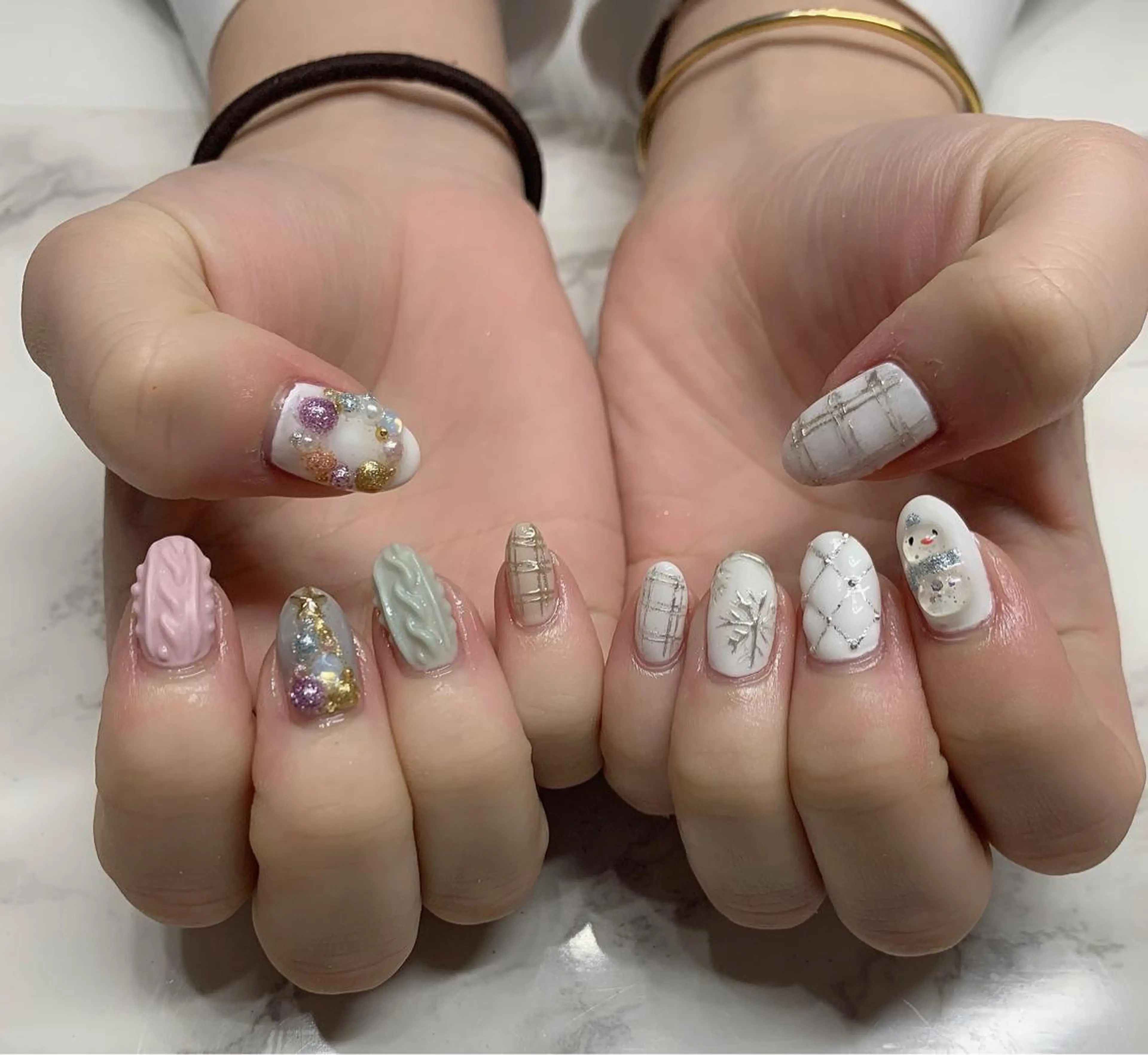ネイル アートネイル 冬ネイル クリスマス Nail Salon Momoのネイルデザイン