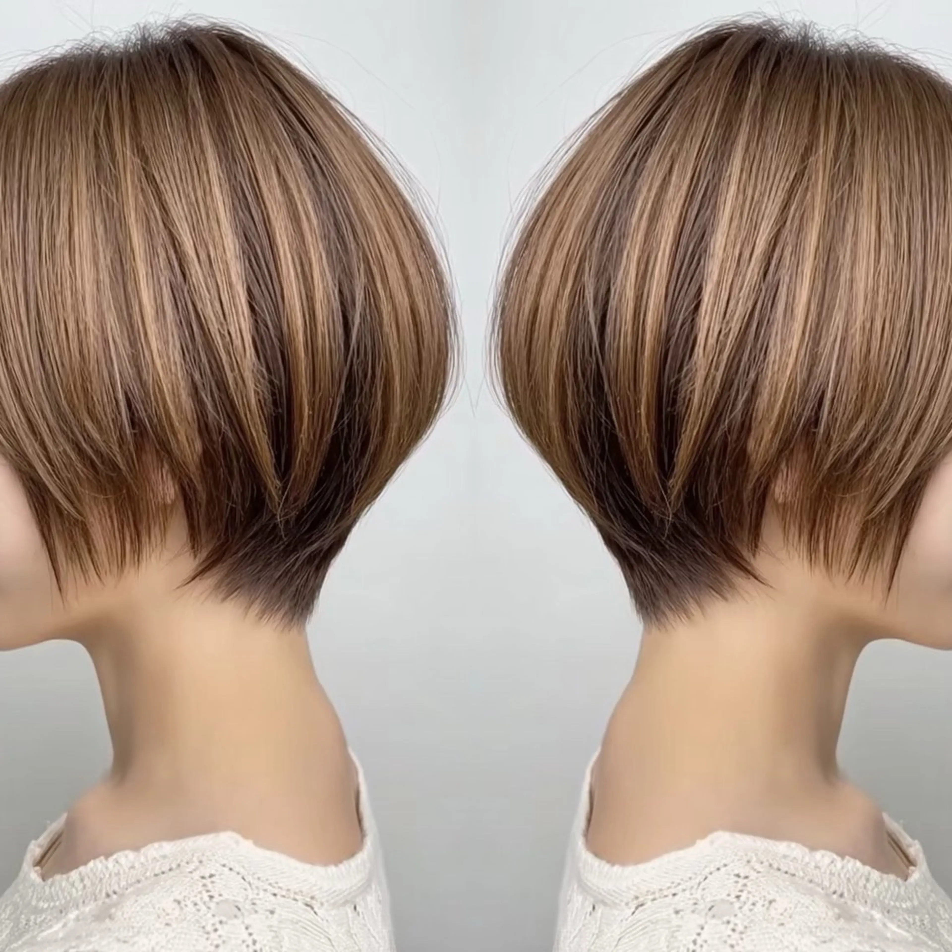 ショート 🦄ダブルカラー アヤナのヘアスタイル