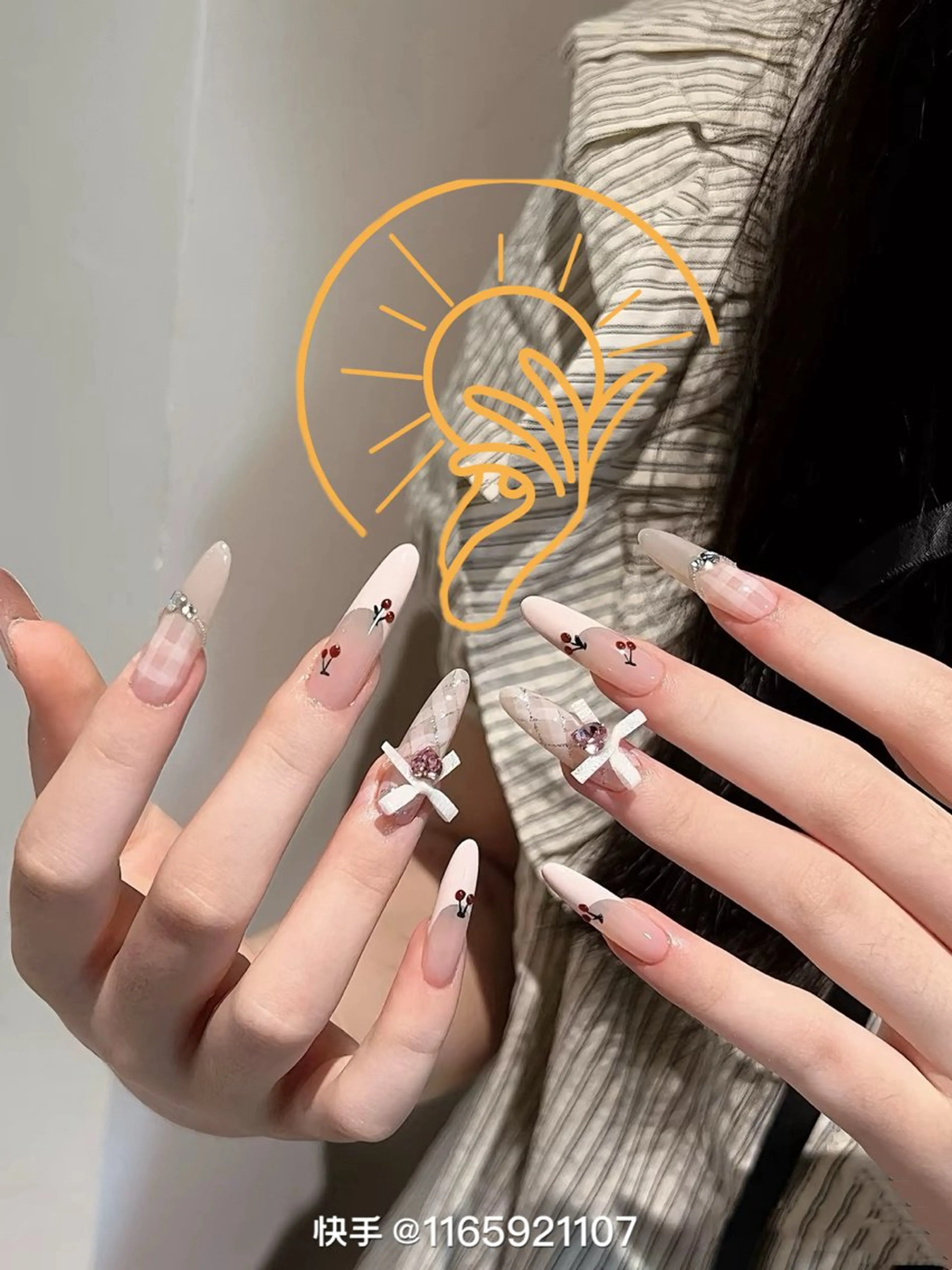 ネイル 長さ出し フレンチネイル ジェルネイル 韓国ネイル マグネットネイル sun nail池袋 モデル募集のネイルデザイン