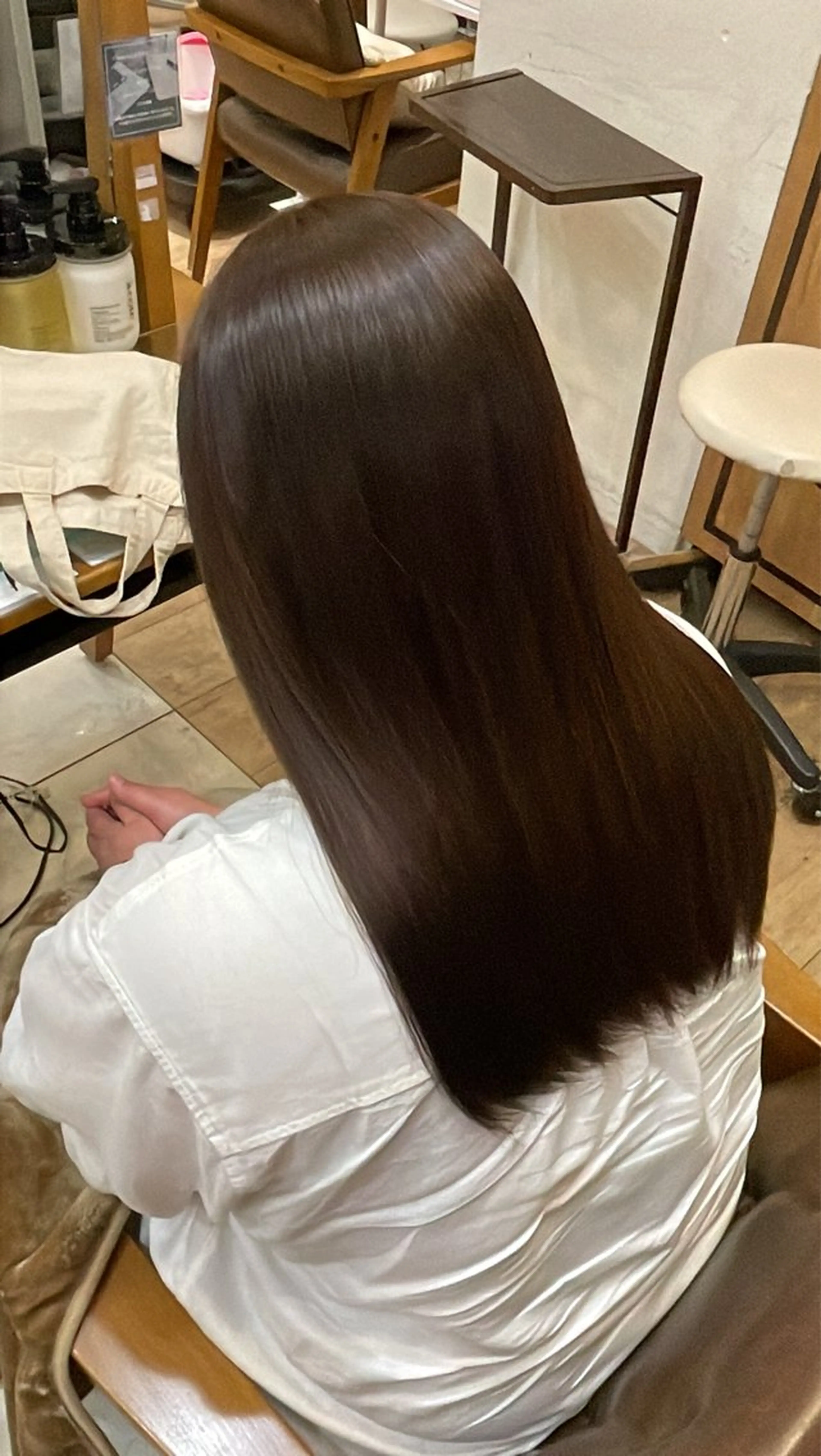 カラー ブラウンカラー ダークブラウン 高橋 陽那のヘアスタイル