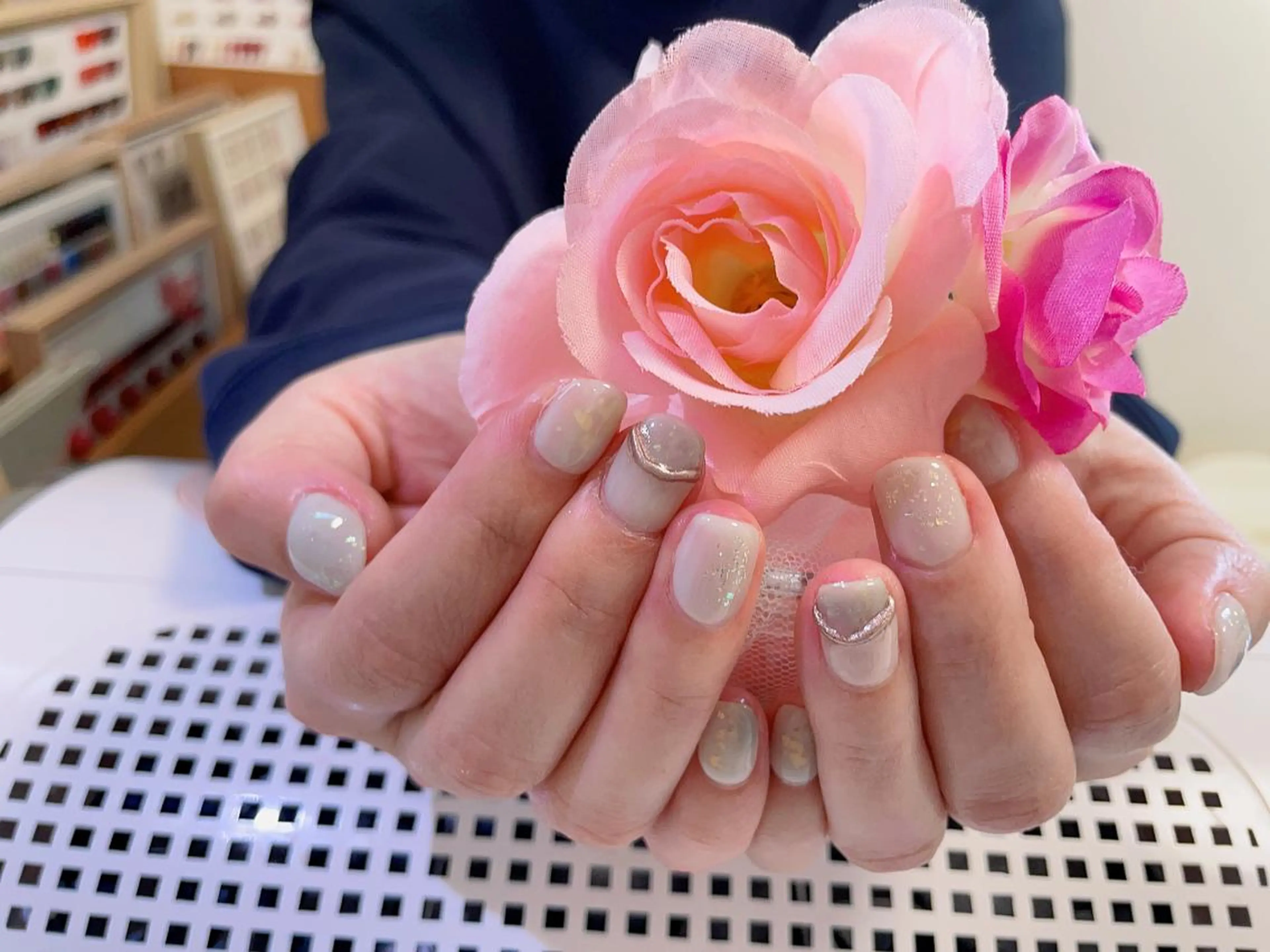 ネイル ラメ(グリッター) シンプルネイル 絢佳 nailのネイルデザイン