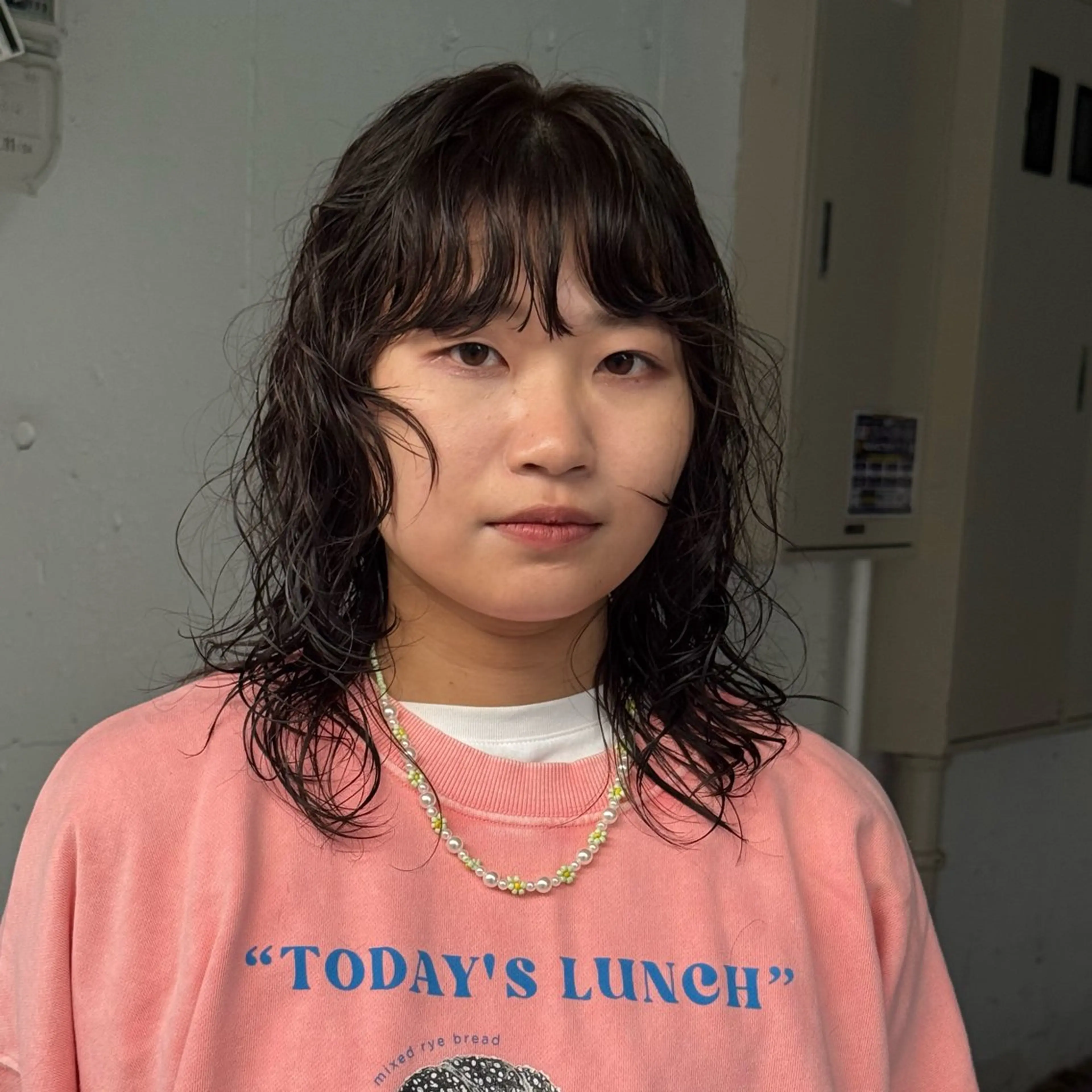 ミディアム パーマ ミディアムパーマ レイヤーカット ウルフカット ウルフレイヤー カット パーマ トリートメント hair  space Syrup所属・レディースパーマ/ 合田  有一朗のヘアスタイル