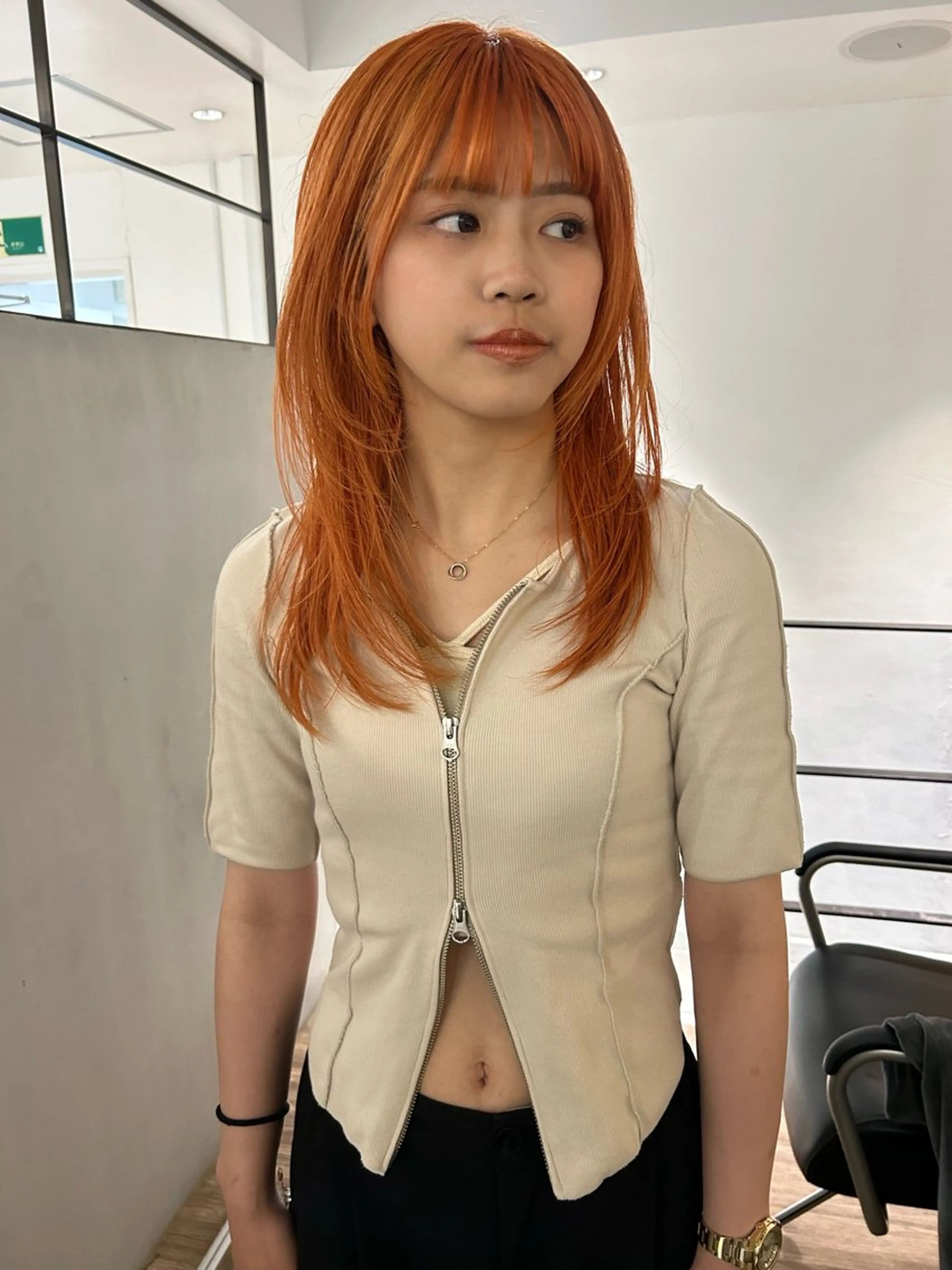 ロング カラー レイヤーカット カット ヘアカラー トリートメント Loom.所属・村上雅人 ナチュラルモードのヘアスタイル