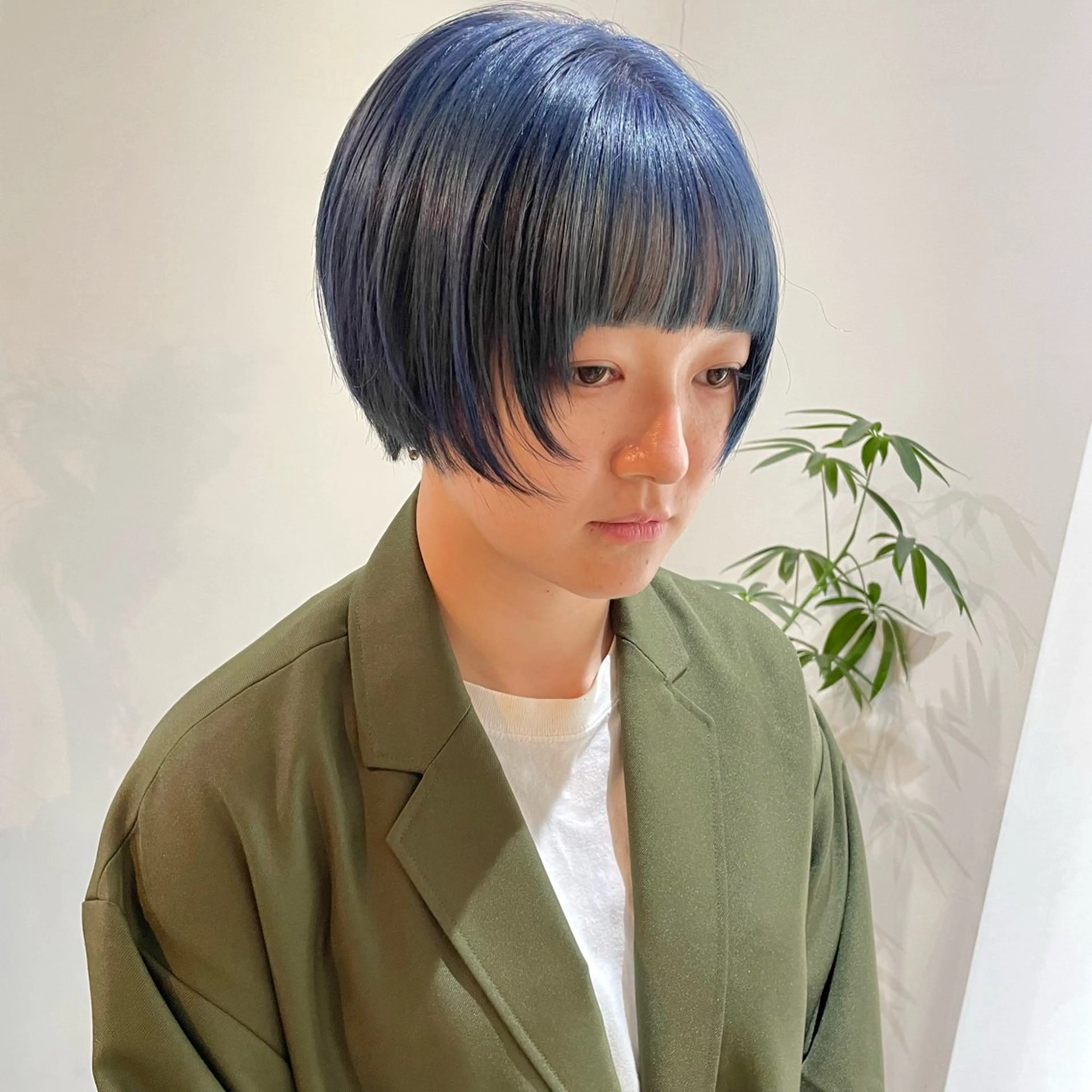 ショート カラー 顔周りカット カット ヘアカラー ショート/ブリーチ mizuki🐋のヘアスタイル