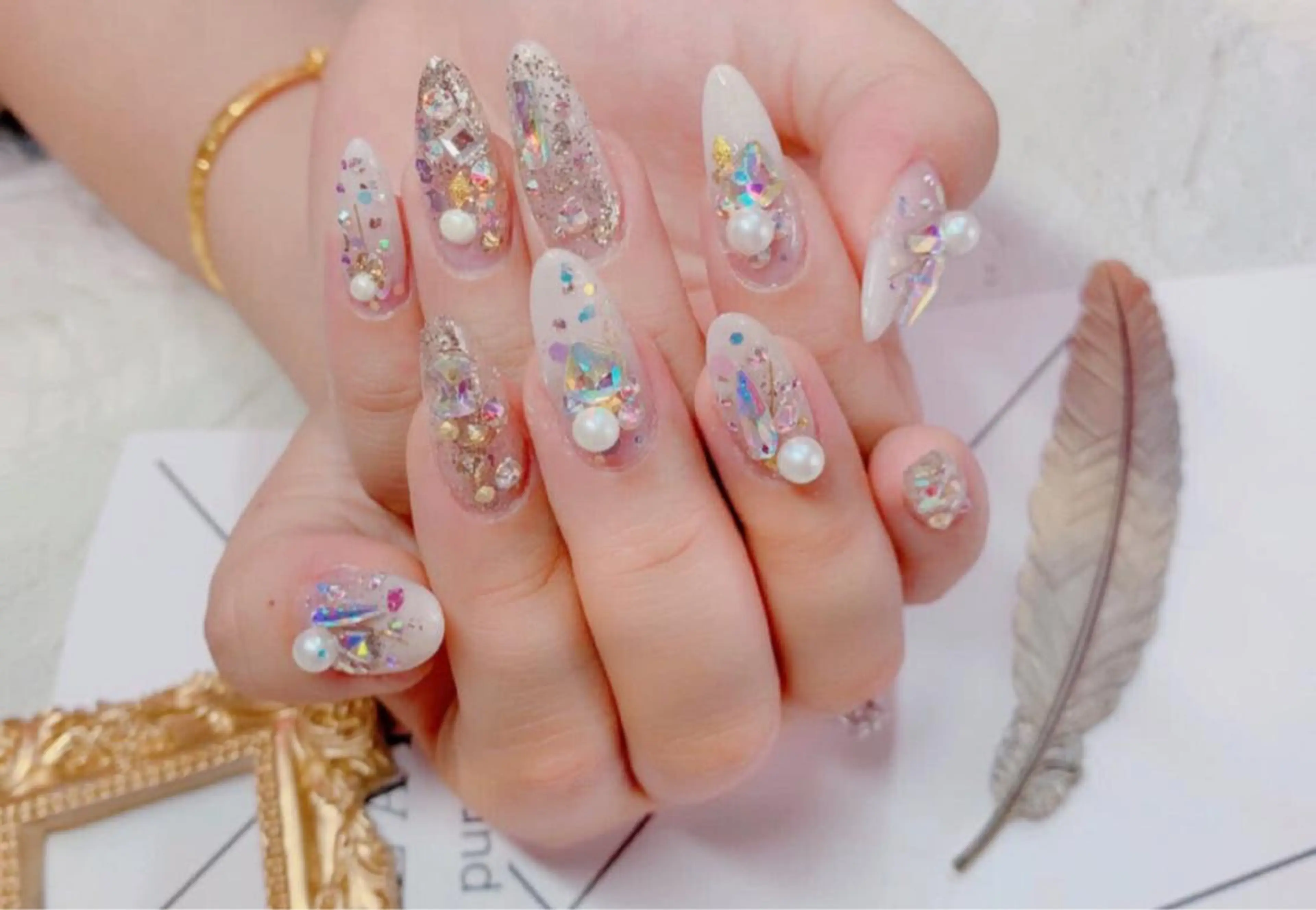 ネイル ハンドネイル 🖤スカルプ R🖤のネイルデザイン