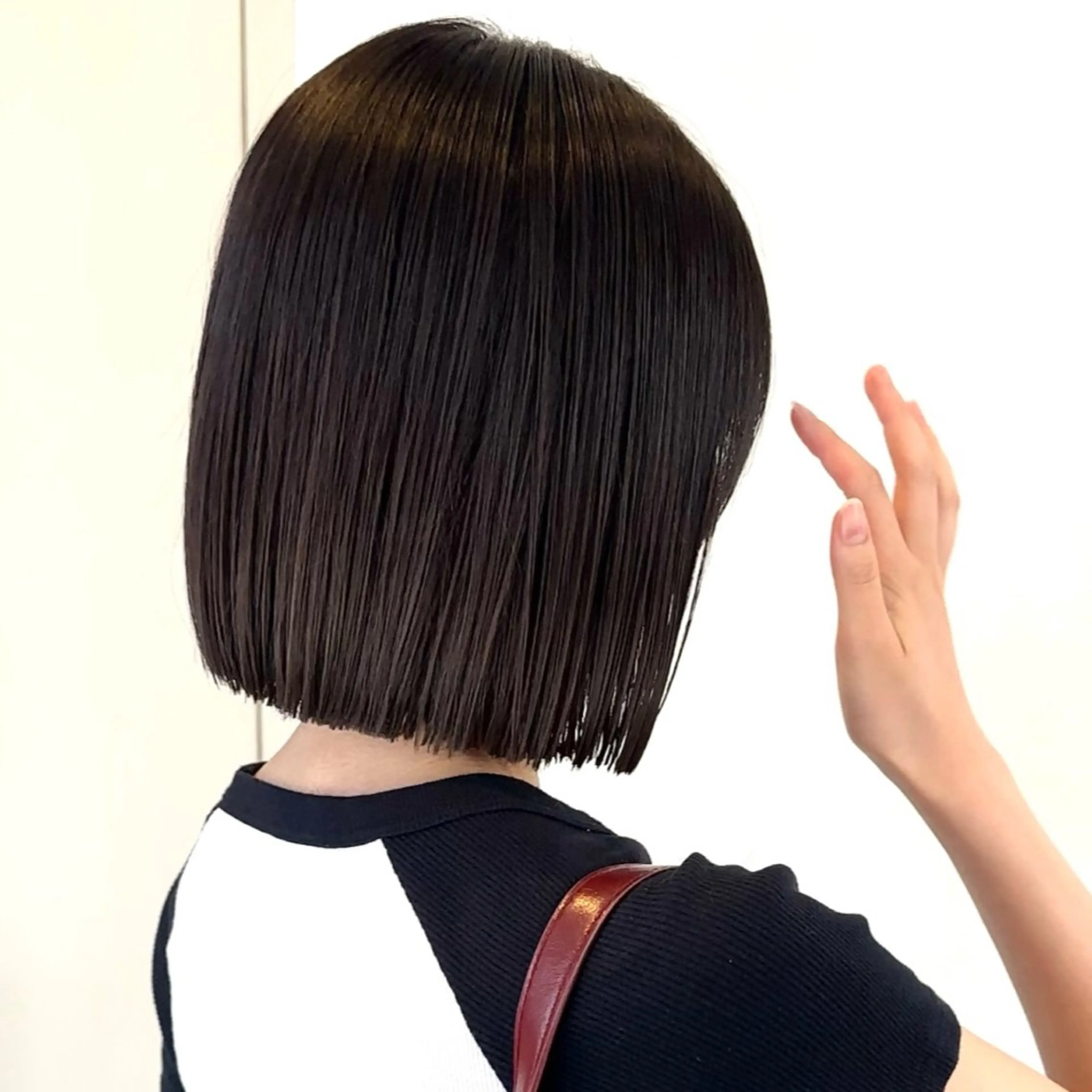 ショート カット ヘアカラー トリートメント 原宿/韓国レイヤー/ ボブ髪質改善/優希のヘアスタイル