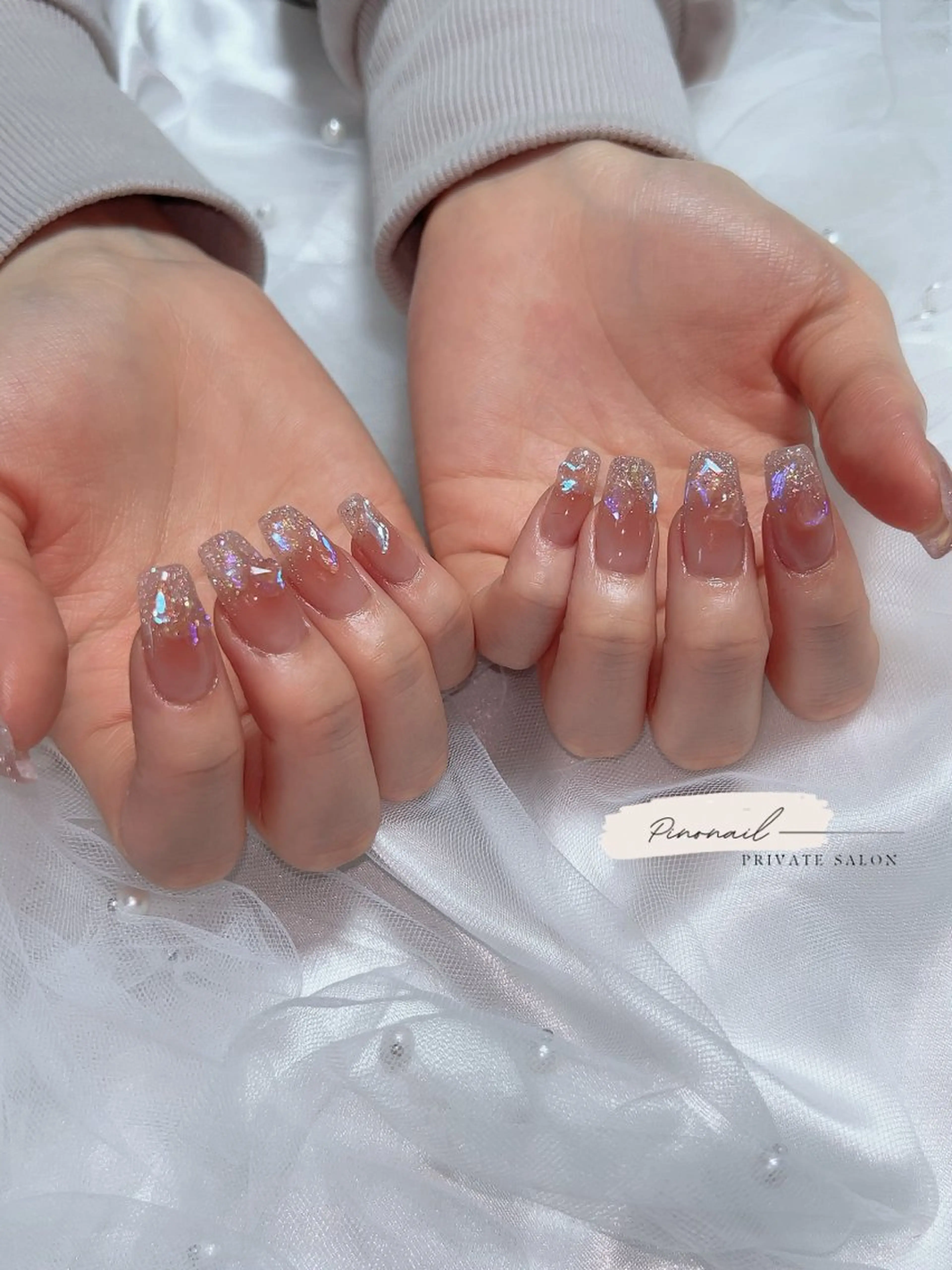 ネイル 長さ出し ハンドネイル pinonail所属・Pino Nailのネイルデザイン