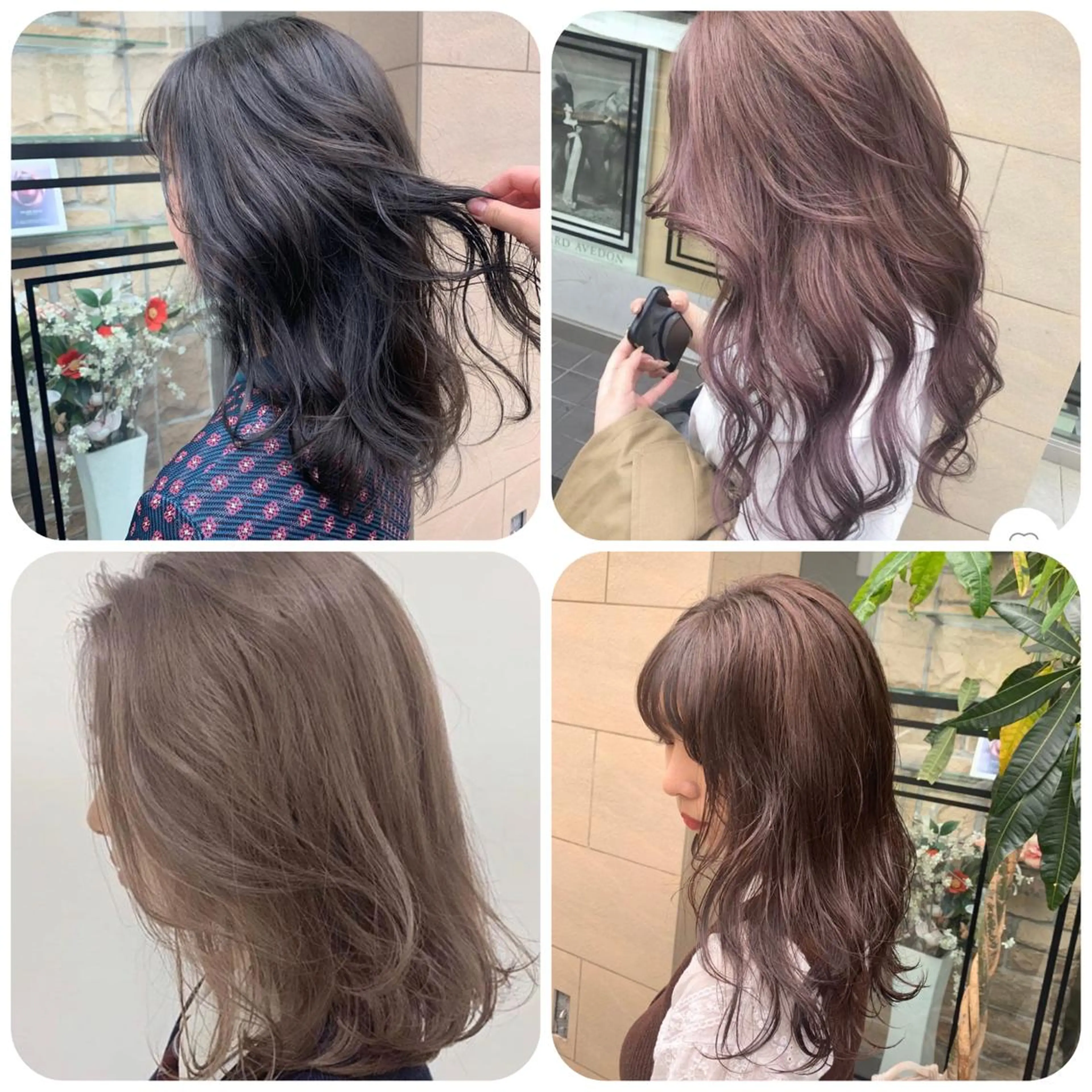 ミディアム カラー ヘアカラー ﾎｯﾄﾍﾟｯﾊﾟｰ に移行中【かな】のヘアスタイル