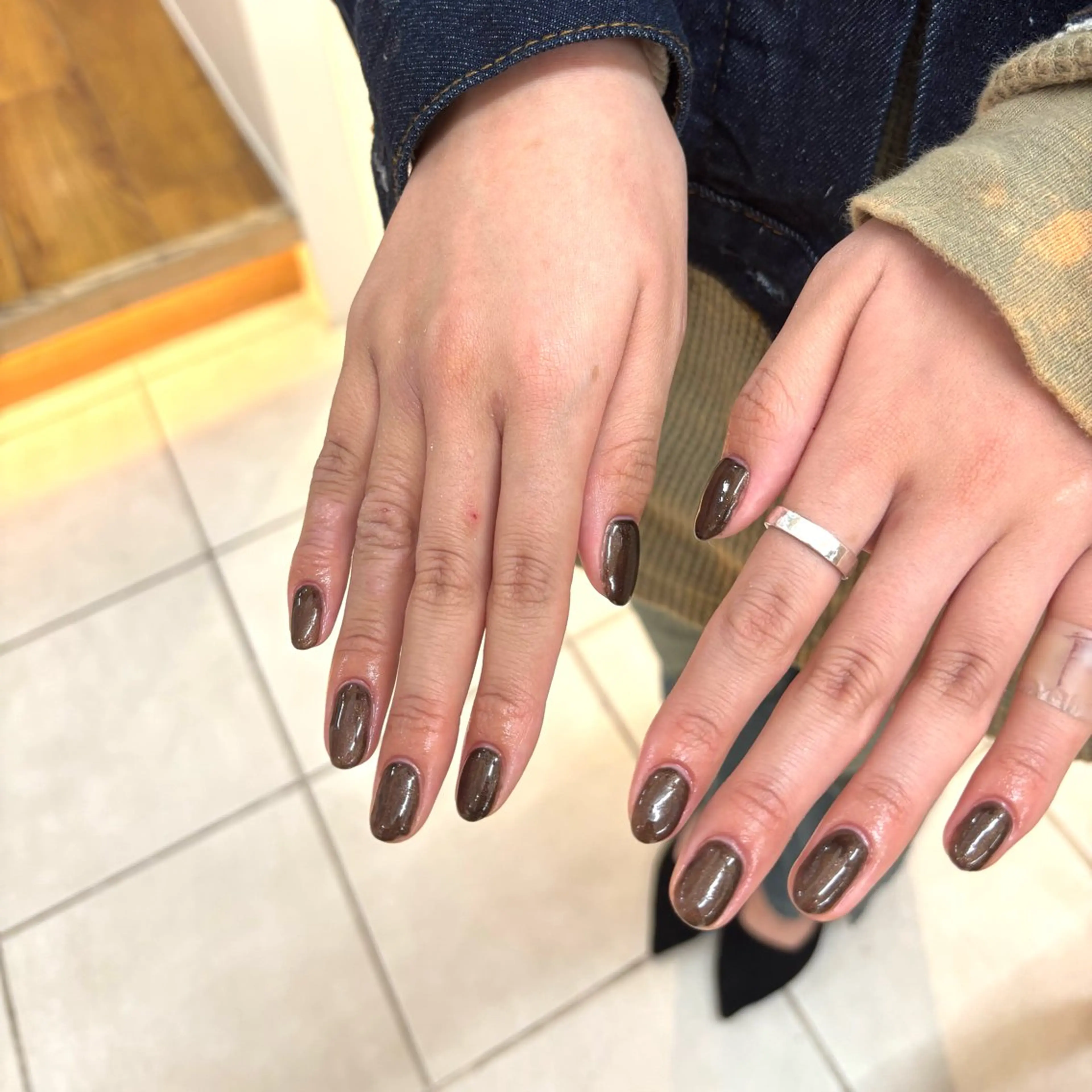 ネイル ブラウン ai _l0ve TRIOS nailのネイルデザイン