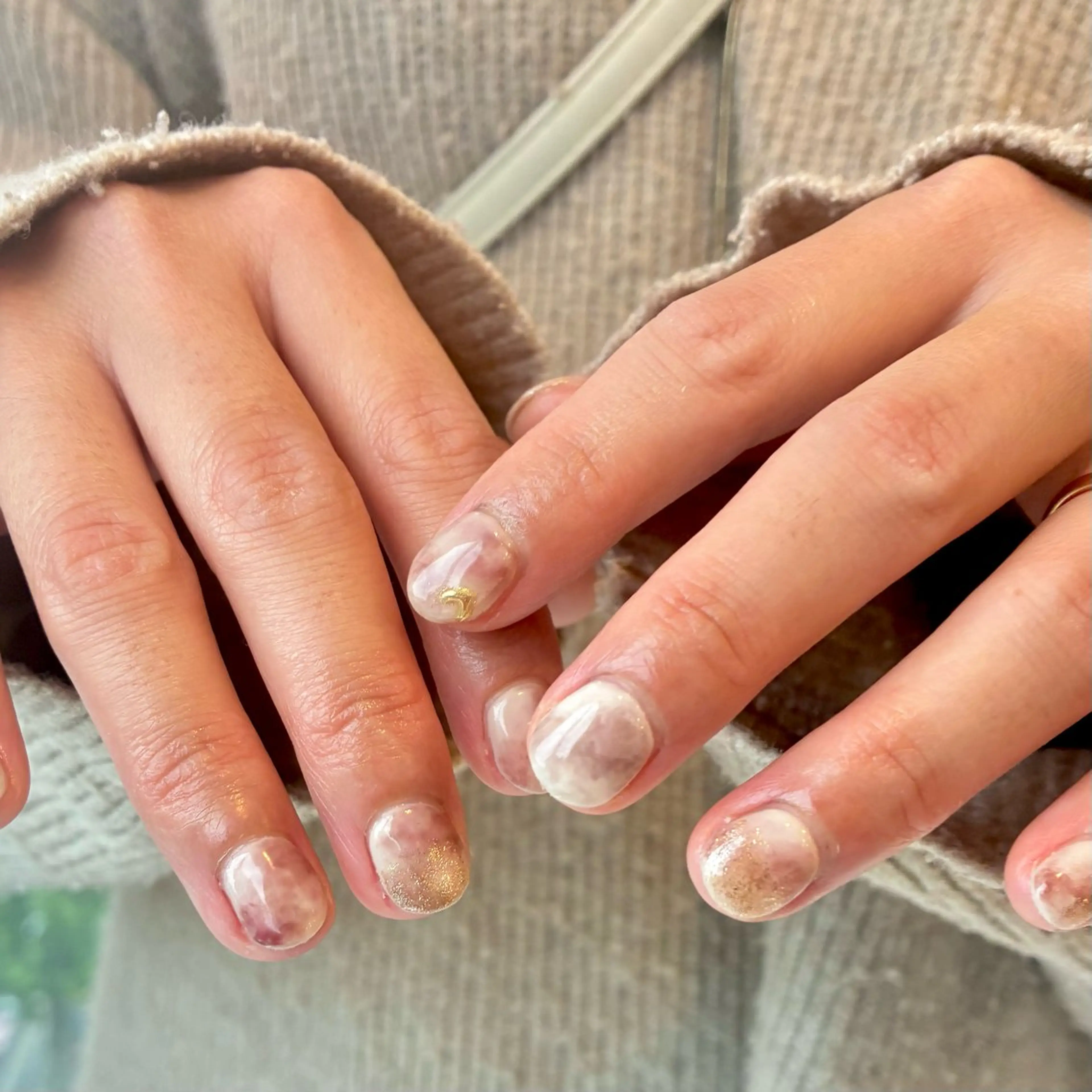 ネイル Sun Brown ANのネイルデザイン