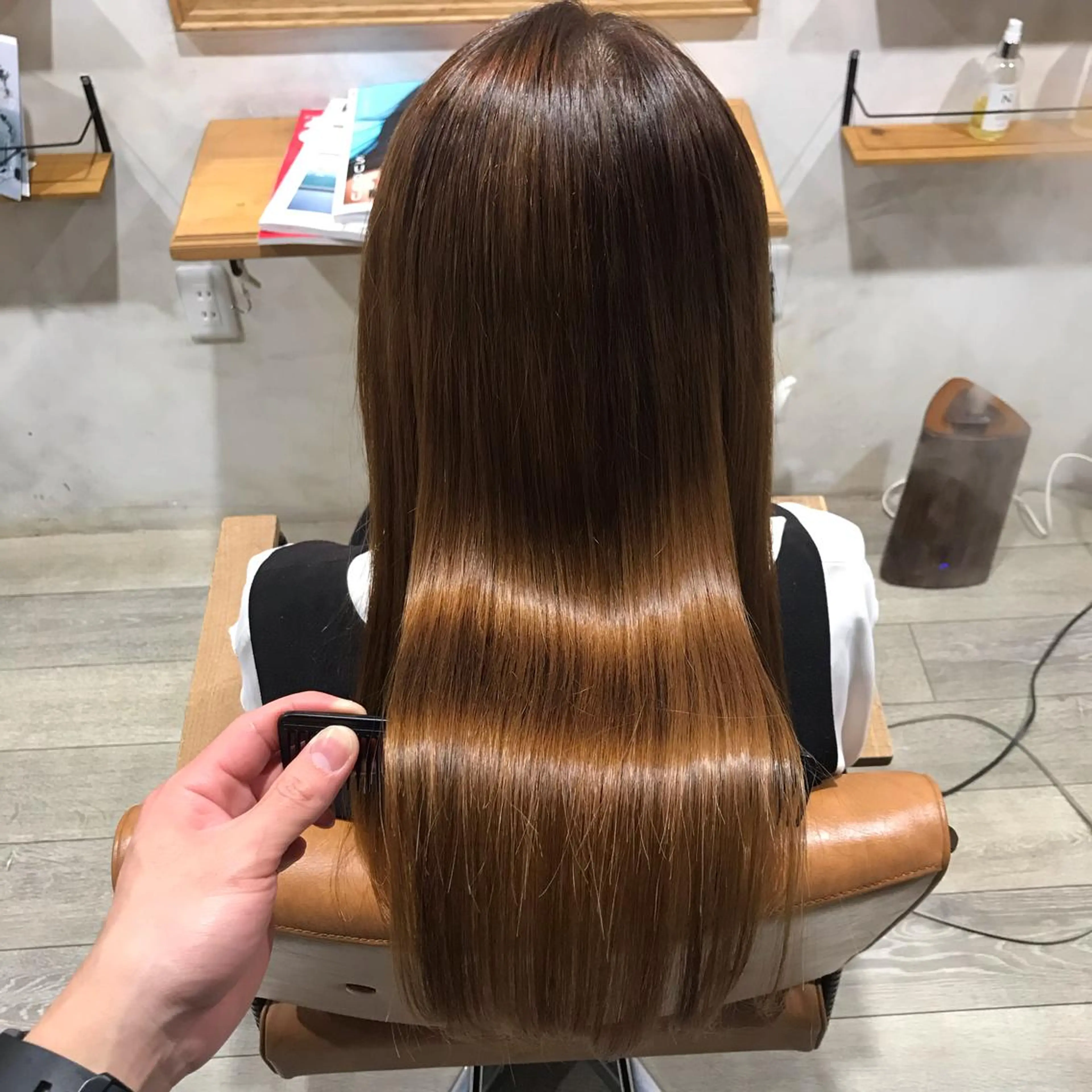 パーマ 縮毛矯正 安部 真輝のヘアスタイル