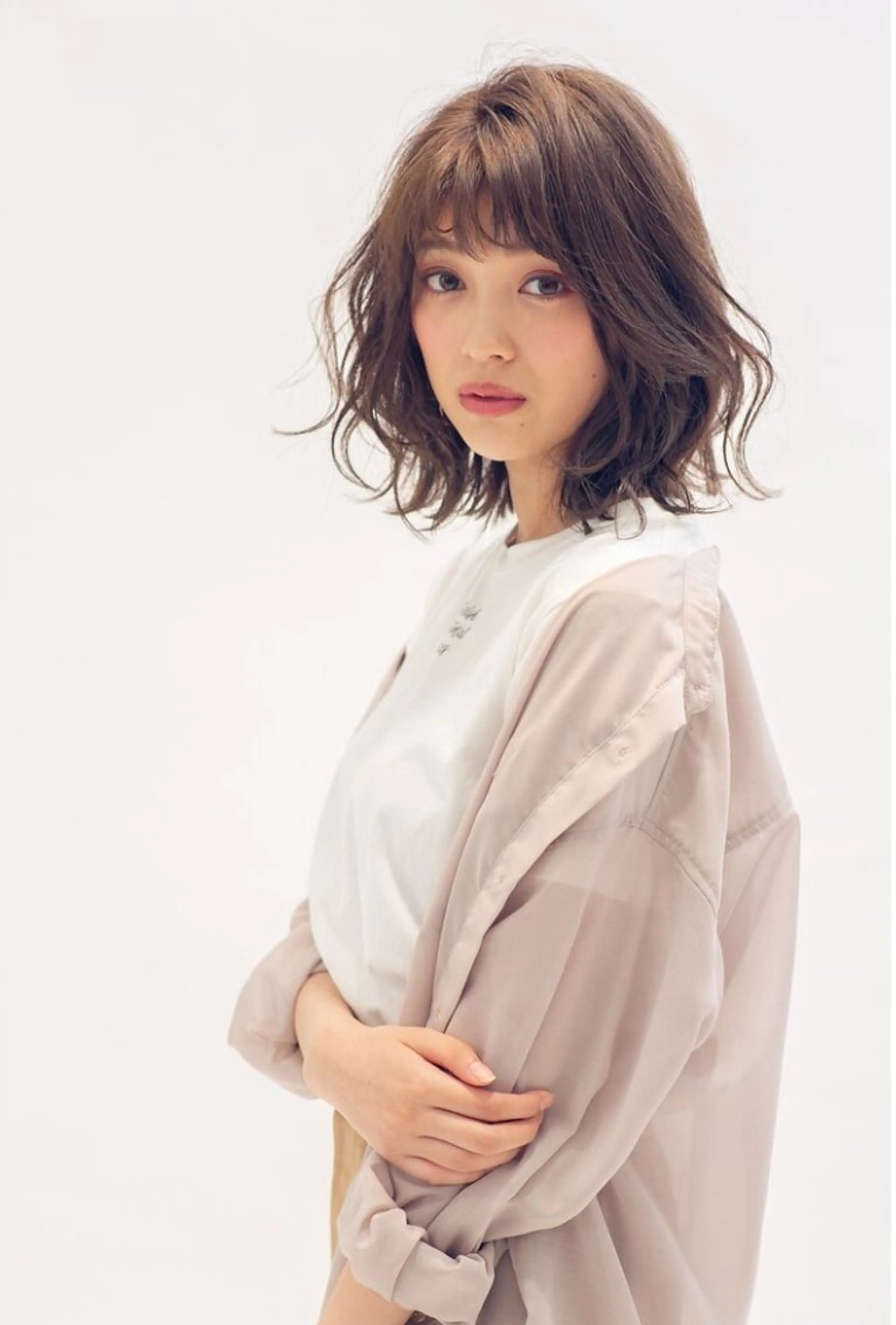 セミロング カラー パーマ BRING by snowdrop所属・吉祥寺・BRING 近藤真千子のヘアスタイル