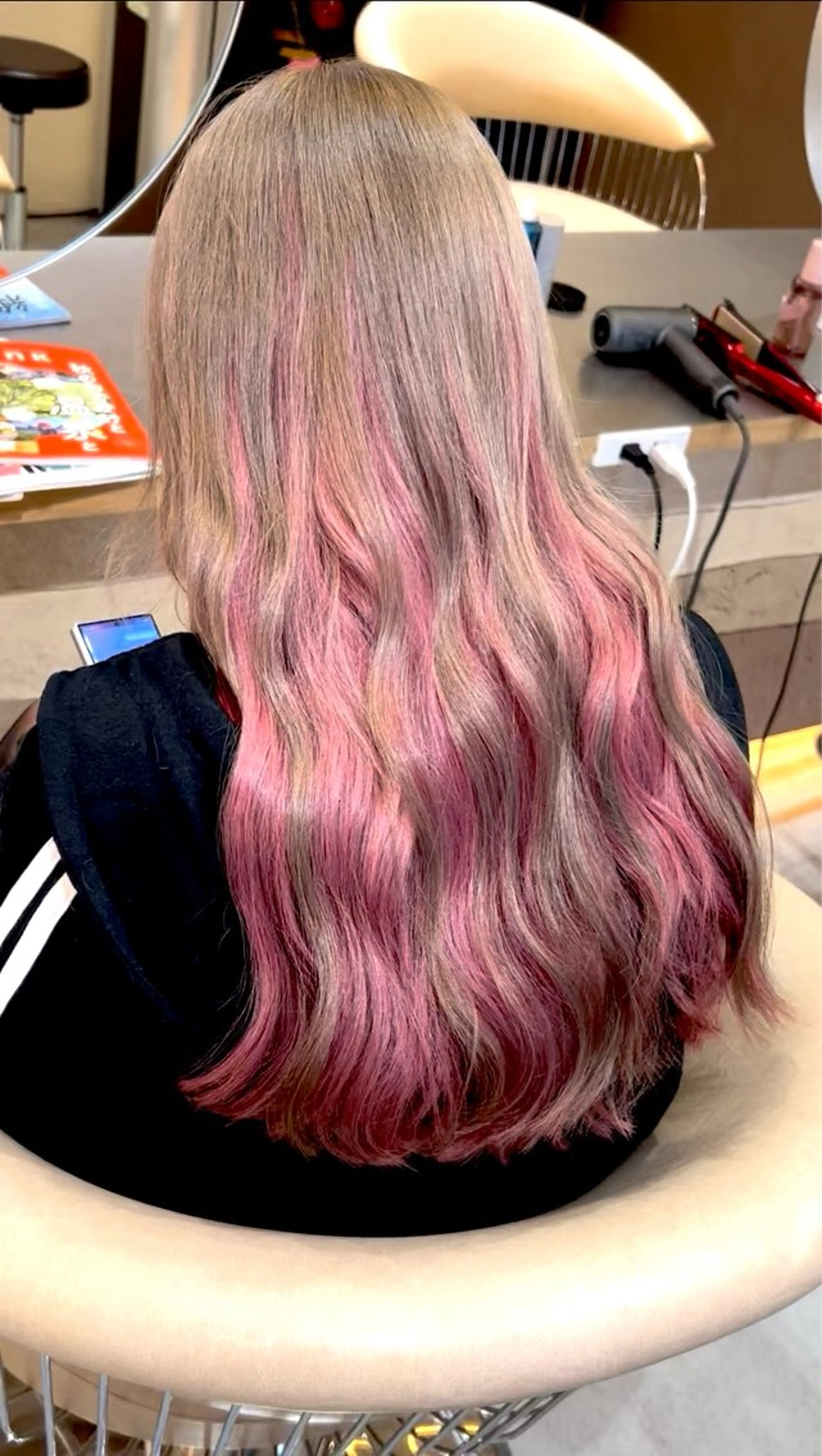 ロング ハイライト La fith hair ruu.福山2号店【ラフィス ヘアー ルウ】所属・阿部野 明優梨のヘアスタイル