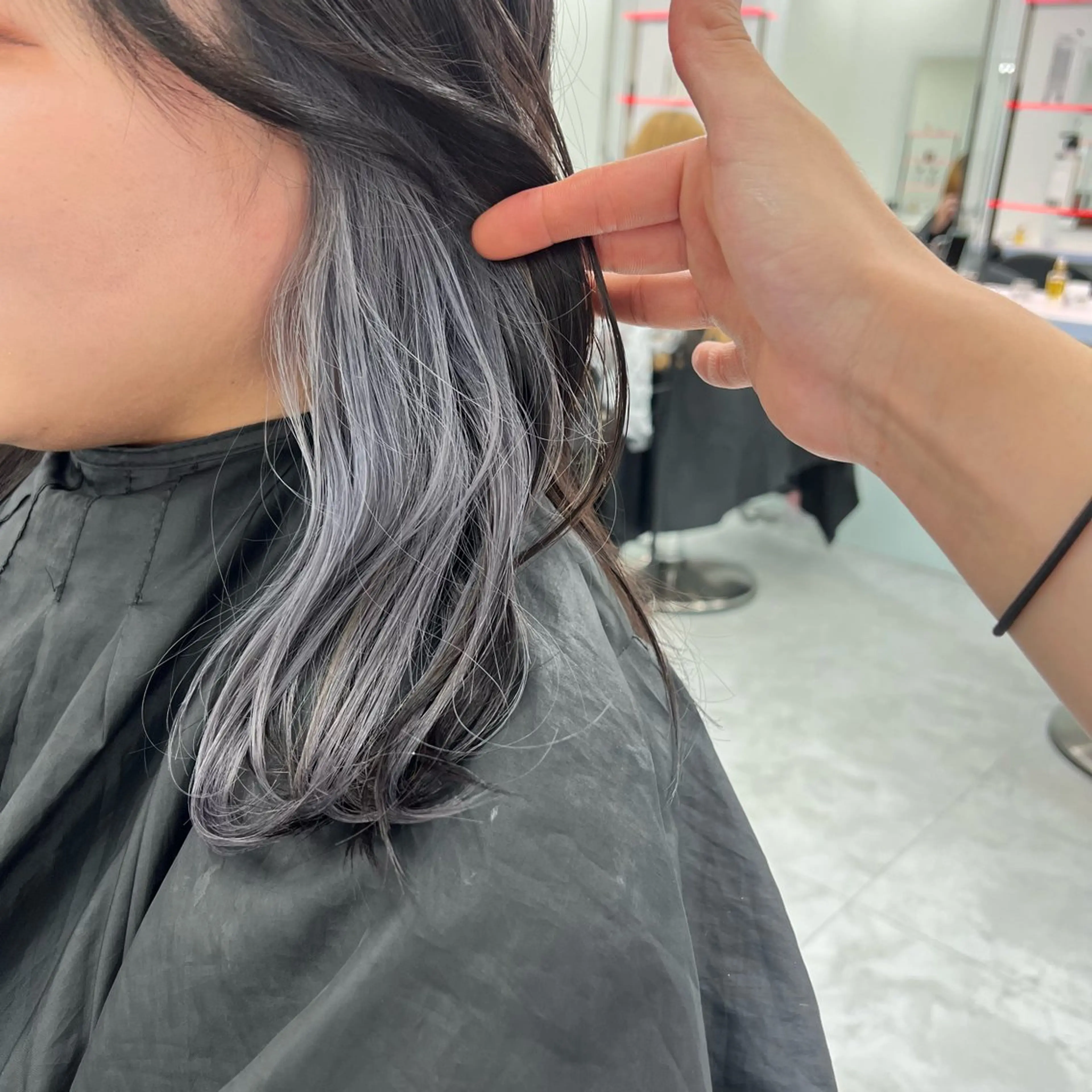 セミロング カラー 💫トレンドパーマ 友輝💫のヘアスタイル
