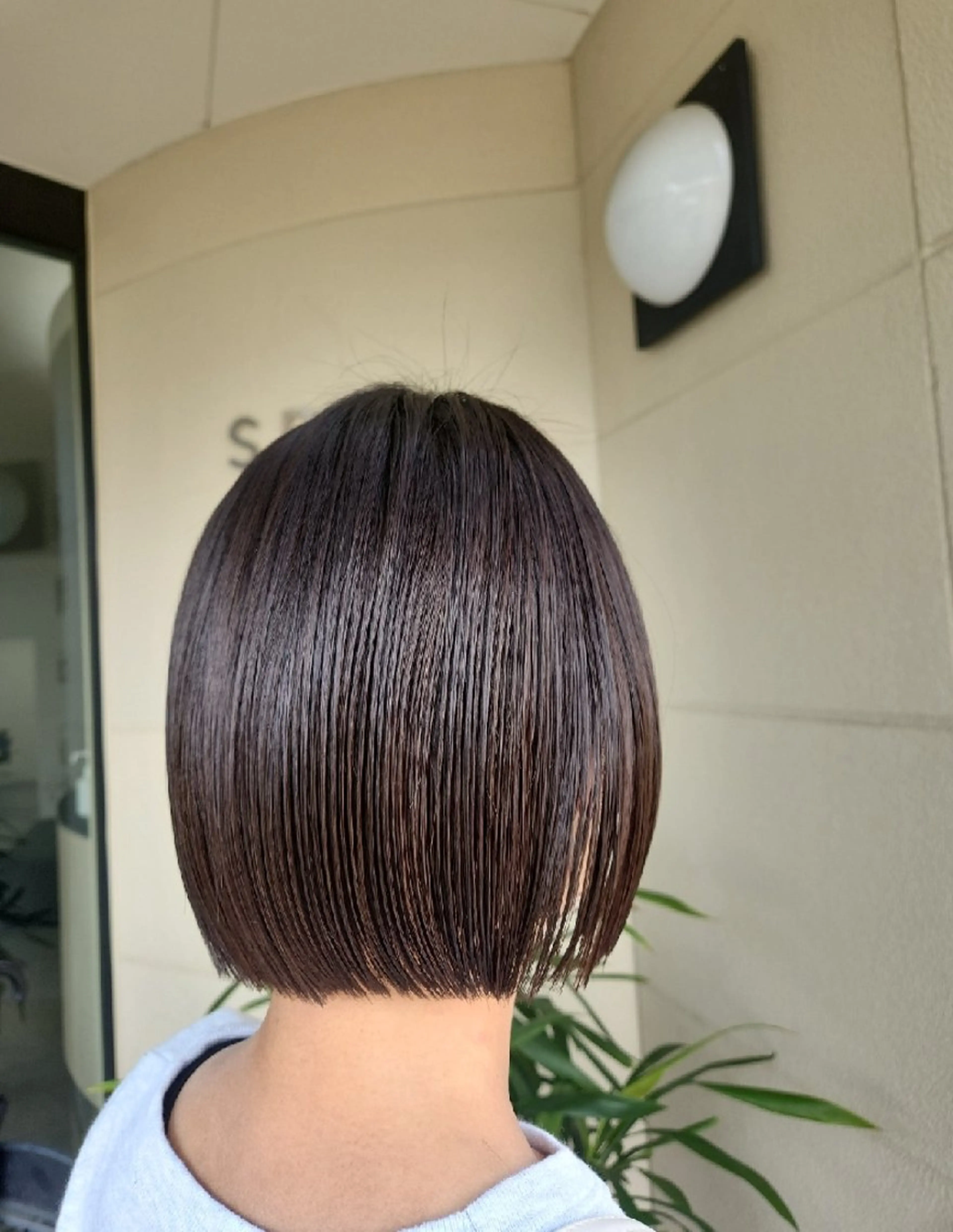 ショート カラー 切りっぱなしボブ ボブ 髪質改善 トリートメント カット ヘアカラー トリートメント 安達 舞/SPAのヘアスタイル