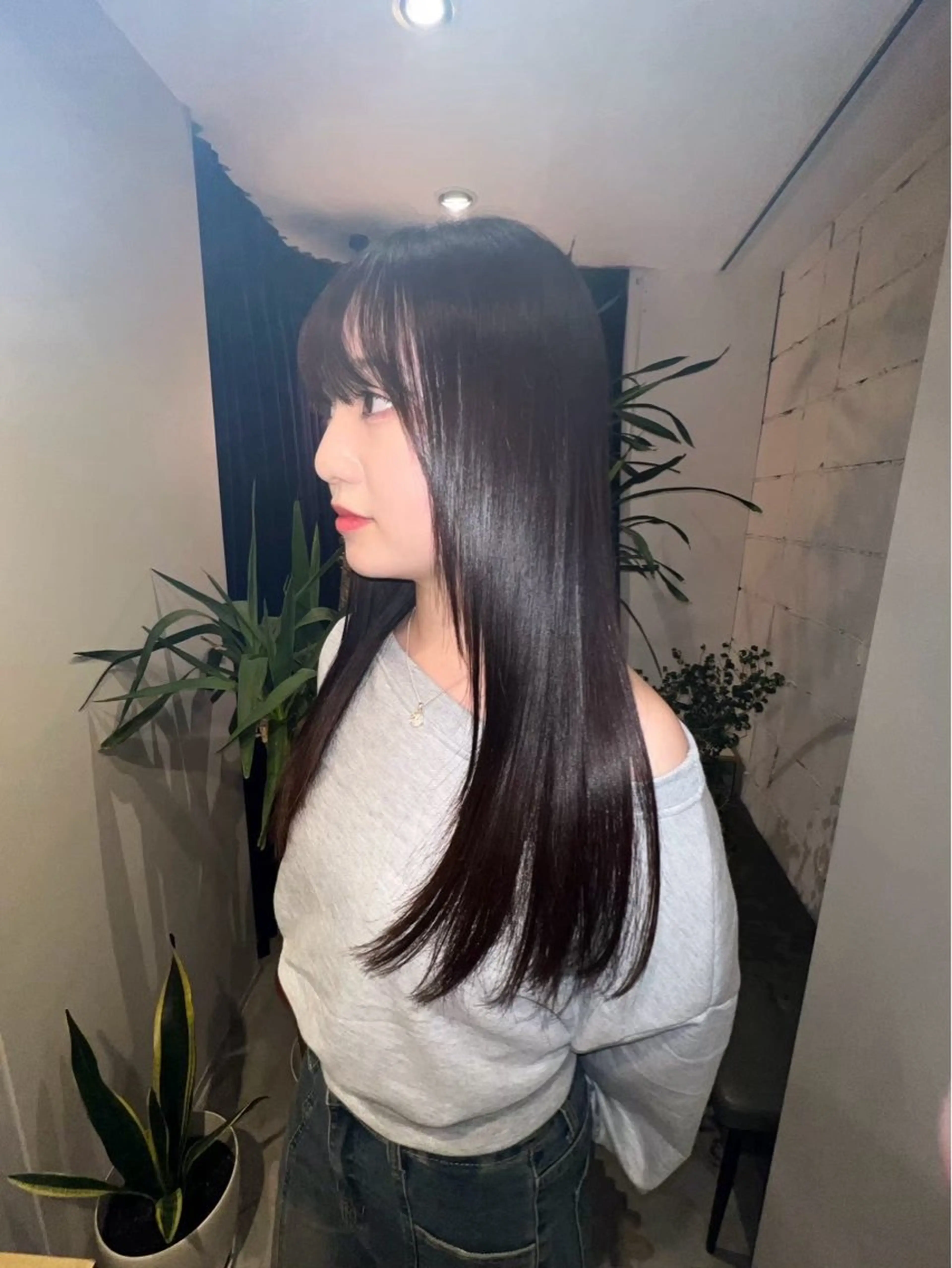 ロング パーマ 縮毛矯正 ☆ 透明感カラー HARUKA ☆のヘアスタイル