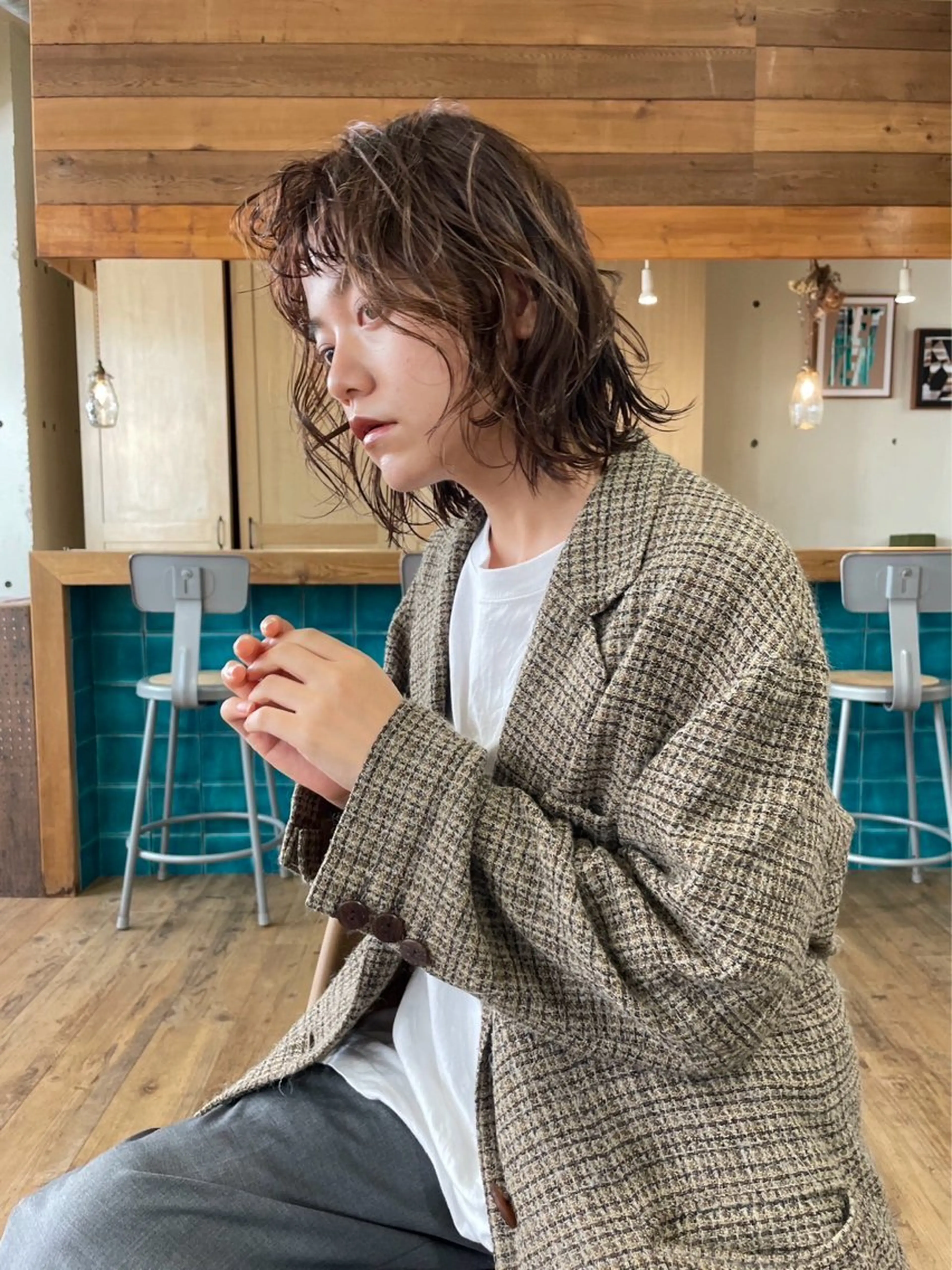 ミディアム パーマ 赤み除去特化⭐️ Kosukeのヘアスタイル