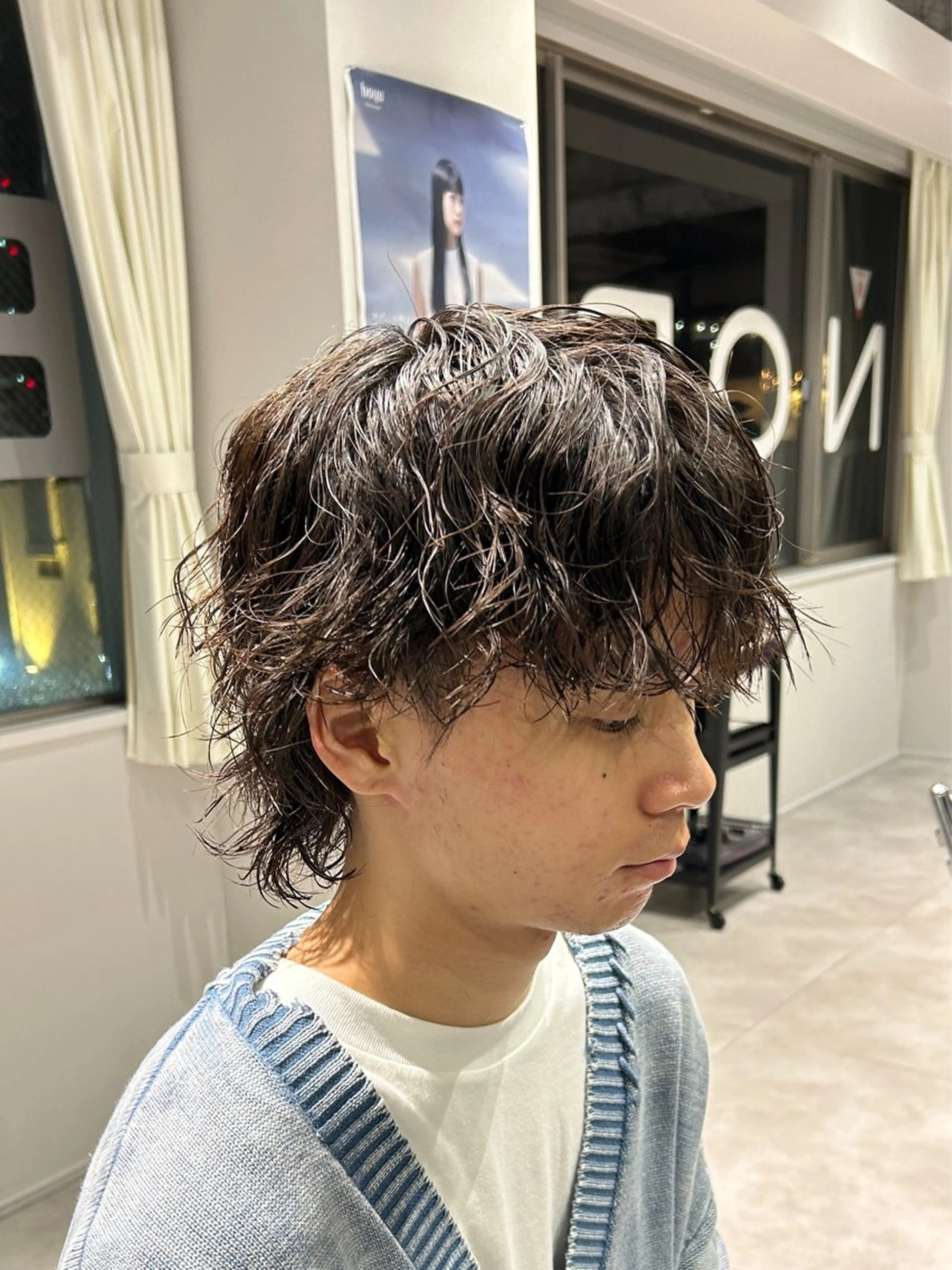 ショート カット パーマ メンズパーマ/メンズ カット/伊藤　げんのヘアスタイル