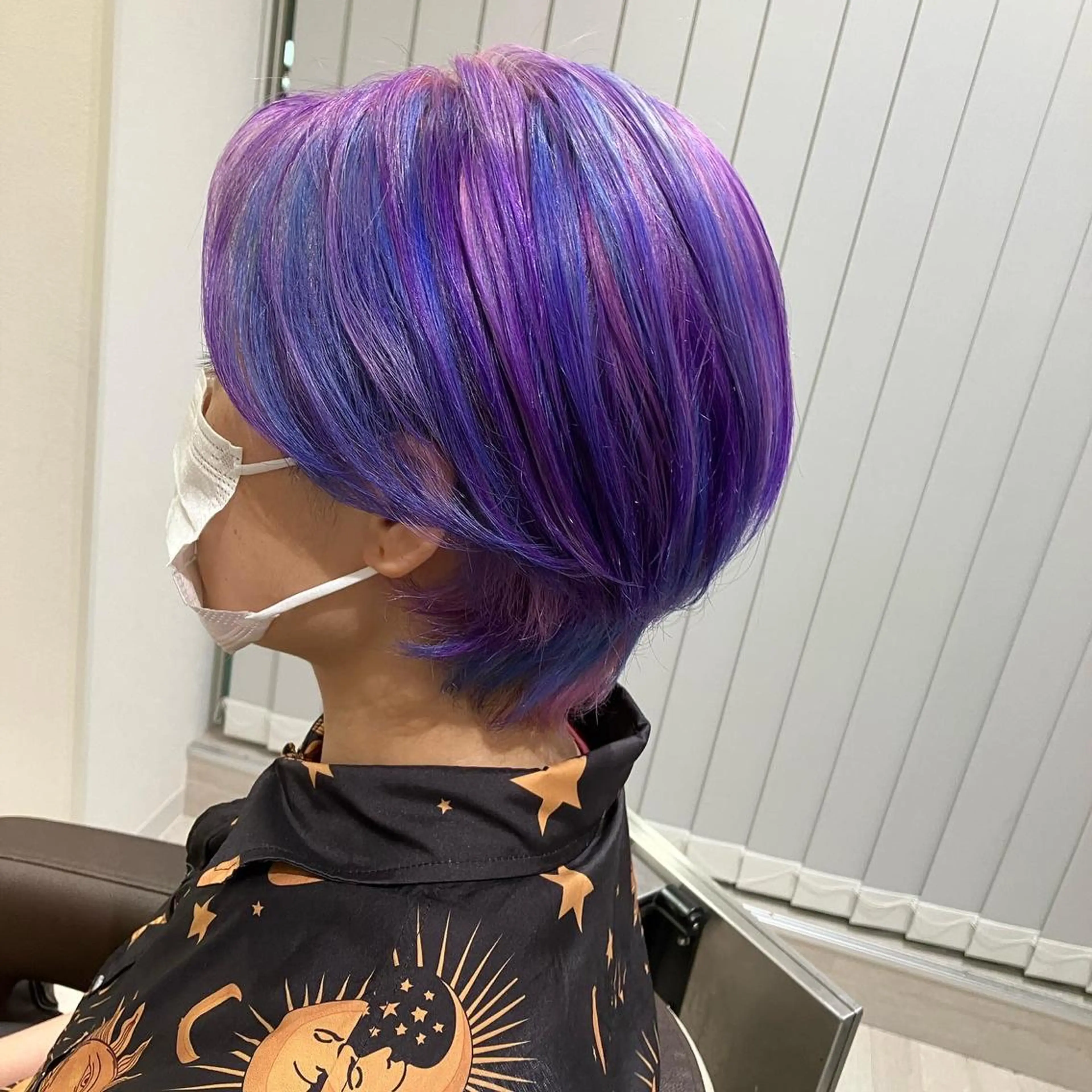 ショート カラー ヘアカラー Re:st所属・Miyavi/カラー ショートボブのヘアスタイル