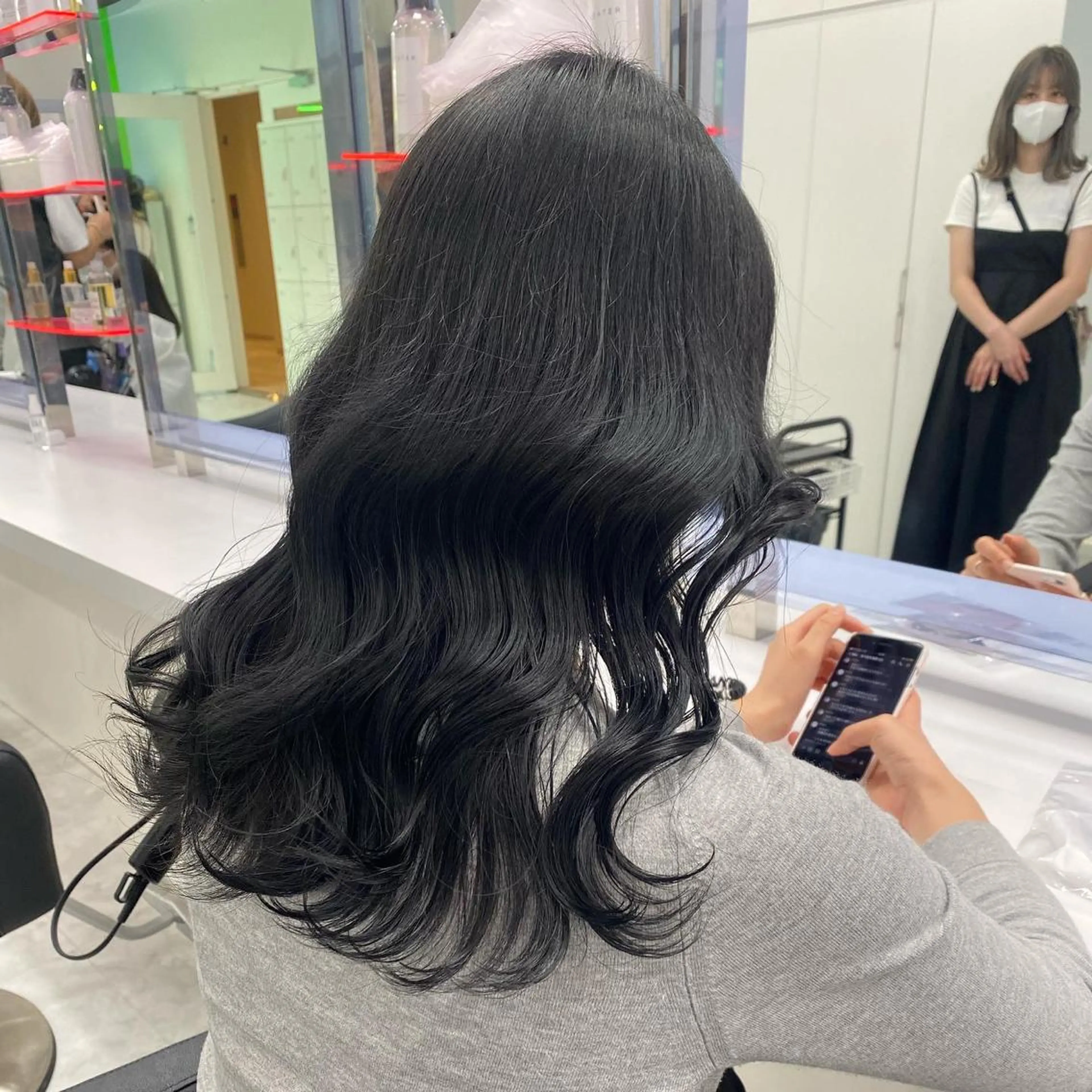 セミロング 💖透け感ベージュ KOTA💖のヘアスタイル