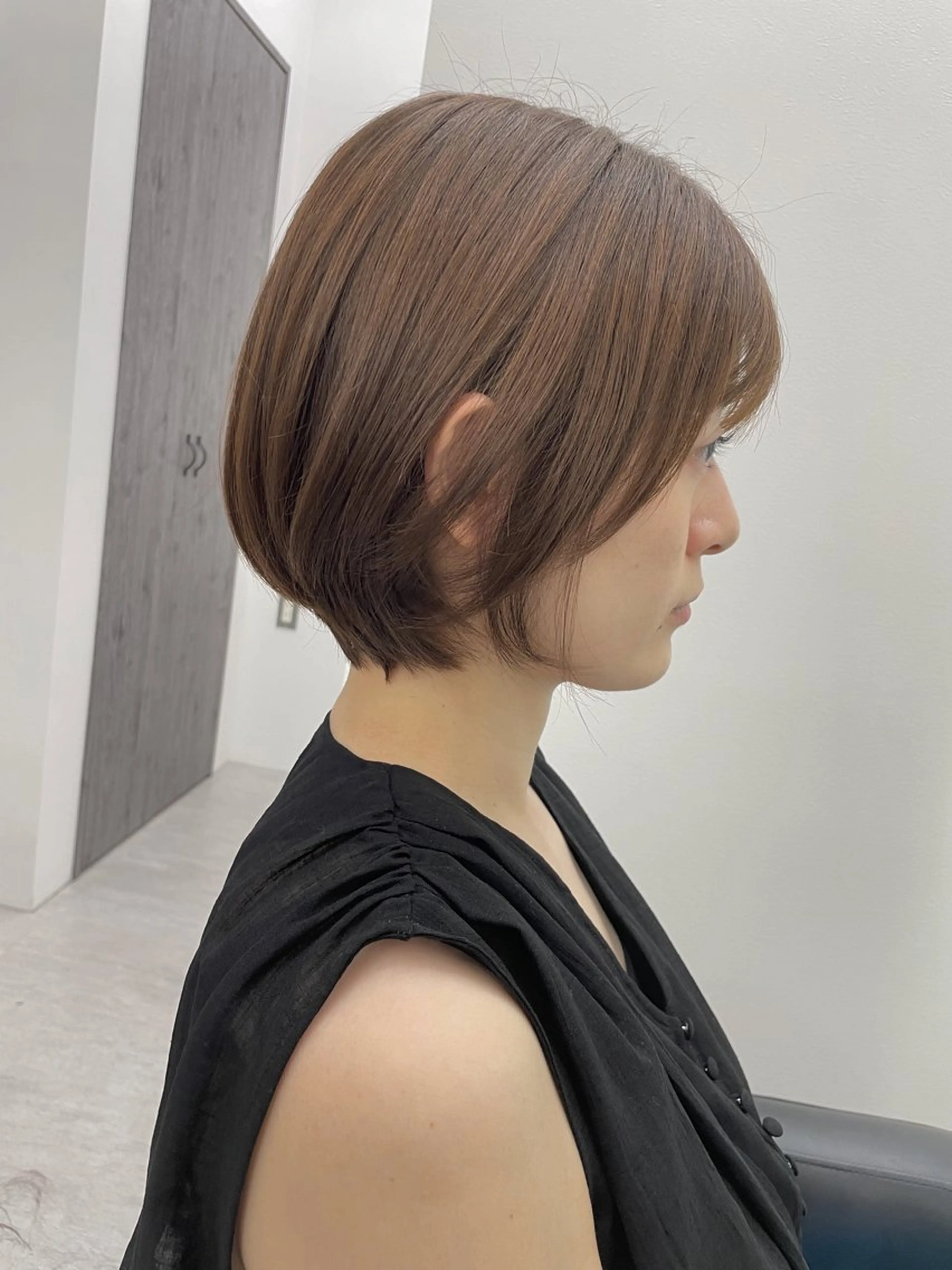 ショート ショートボブ ボブ ショートヘア カット 新村 華奈絵のヘアスタイル