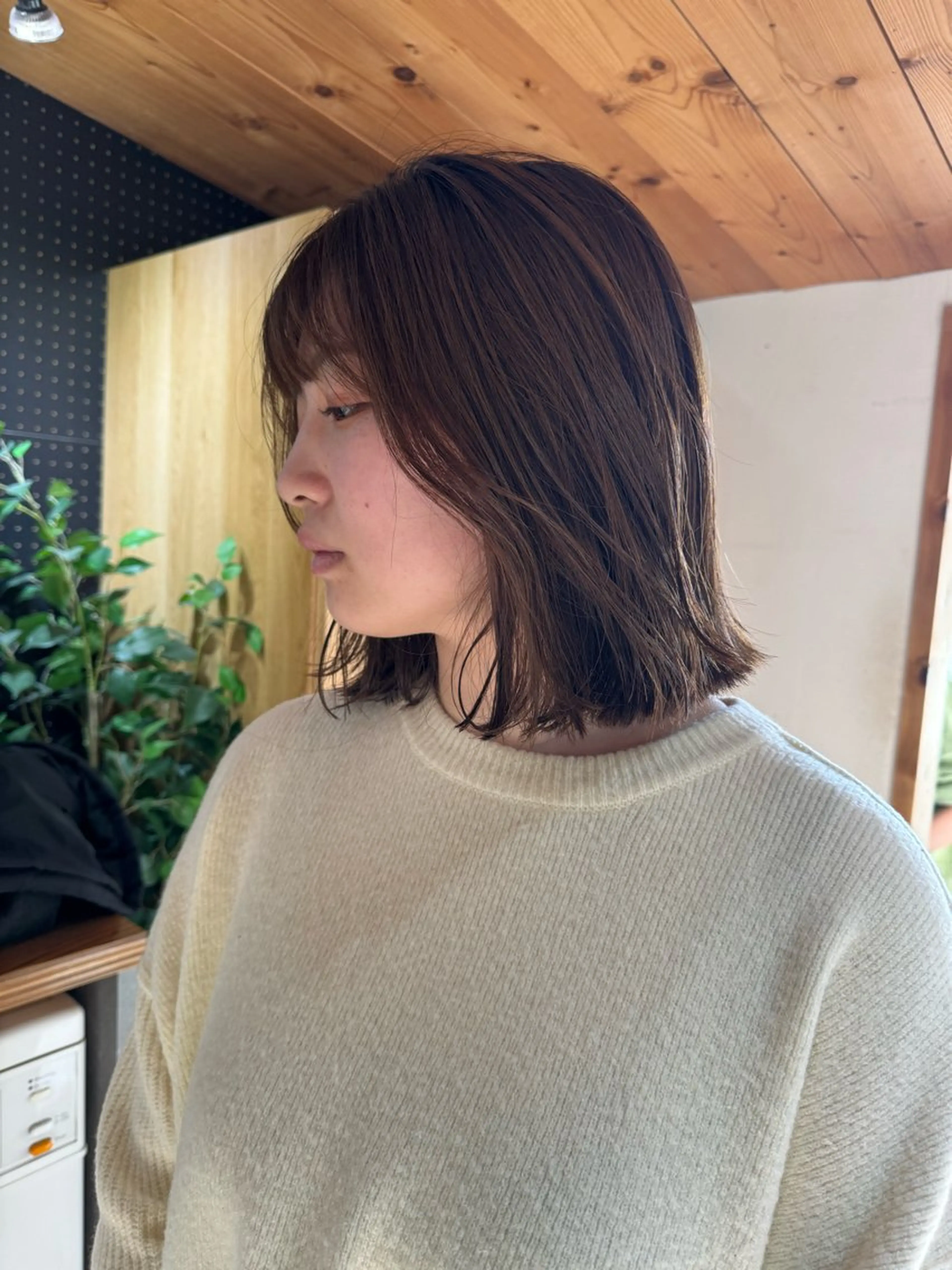 カラー カット ヘアカラー トリートメント Rico / bob/グレージュのヘアスタイル