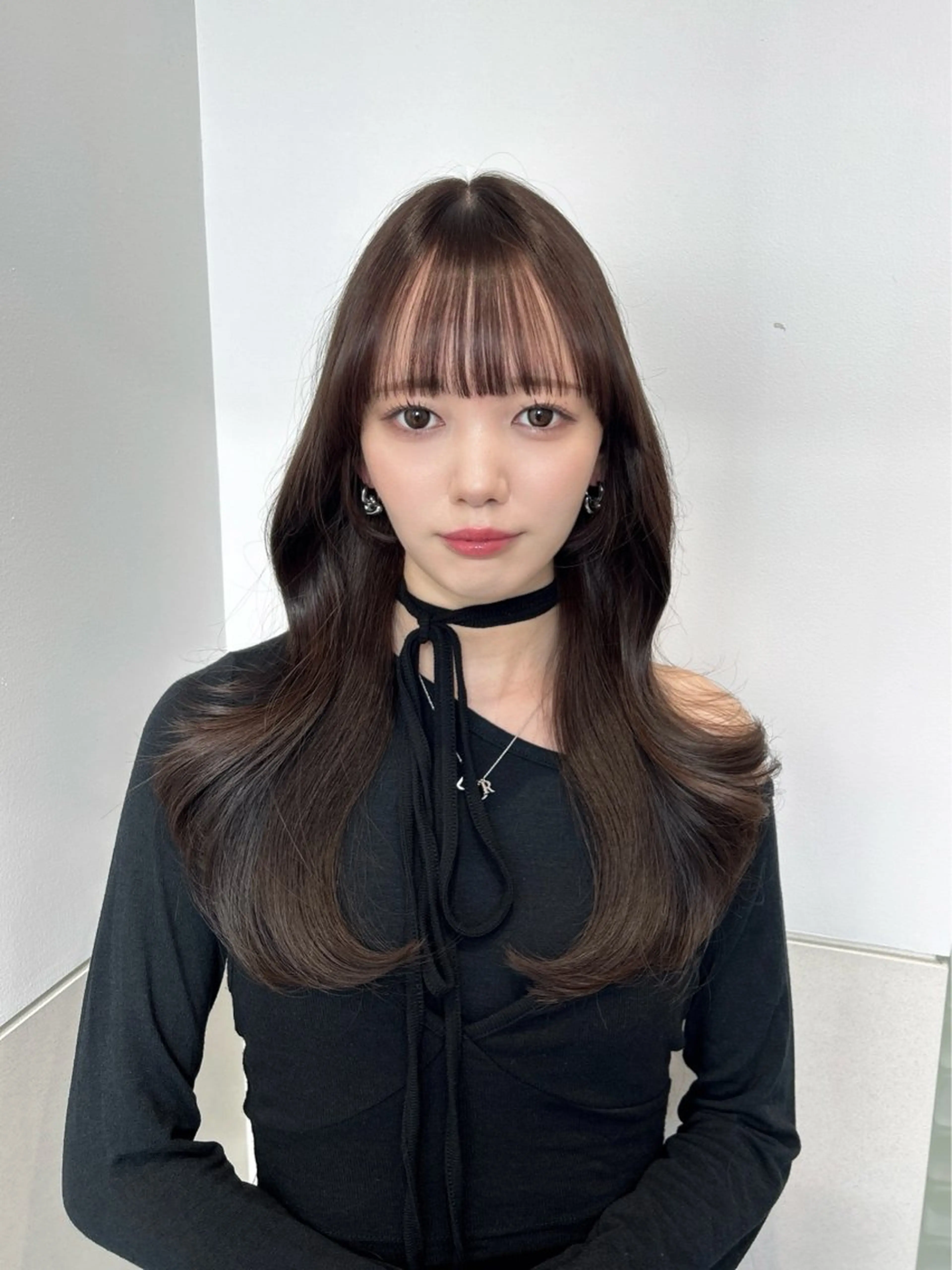 ロング カラー ブラウンカラー 🩷韓国ヘア/ヨシン モリ🩷Maikaのヘアスタイル