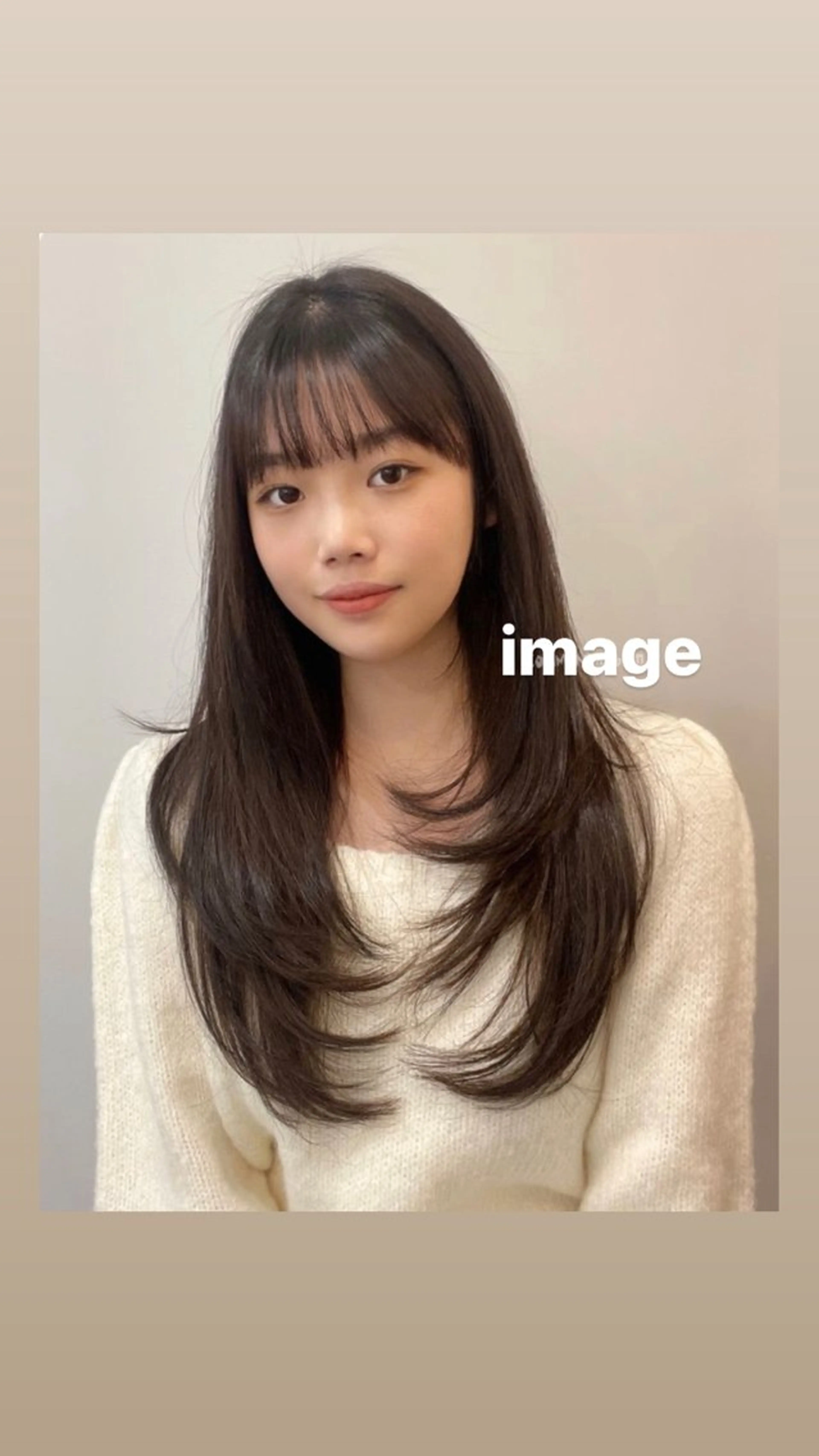 ロング カラー レイヤーカット カット ヘアカラー トリートメント レイヤーカット🎀 kanaのヘアスタイル