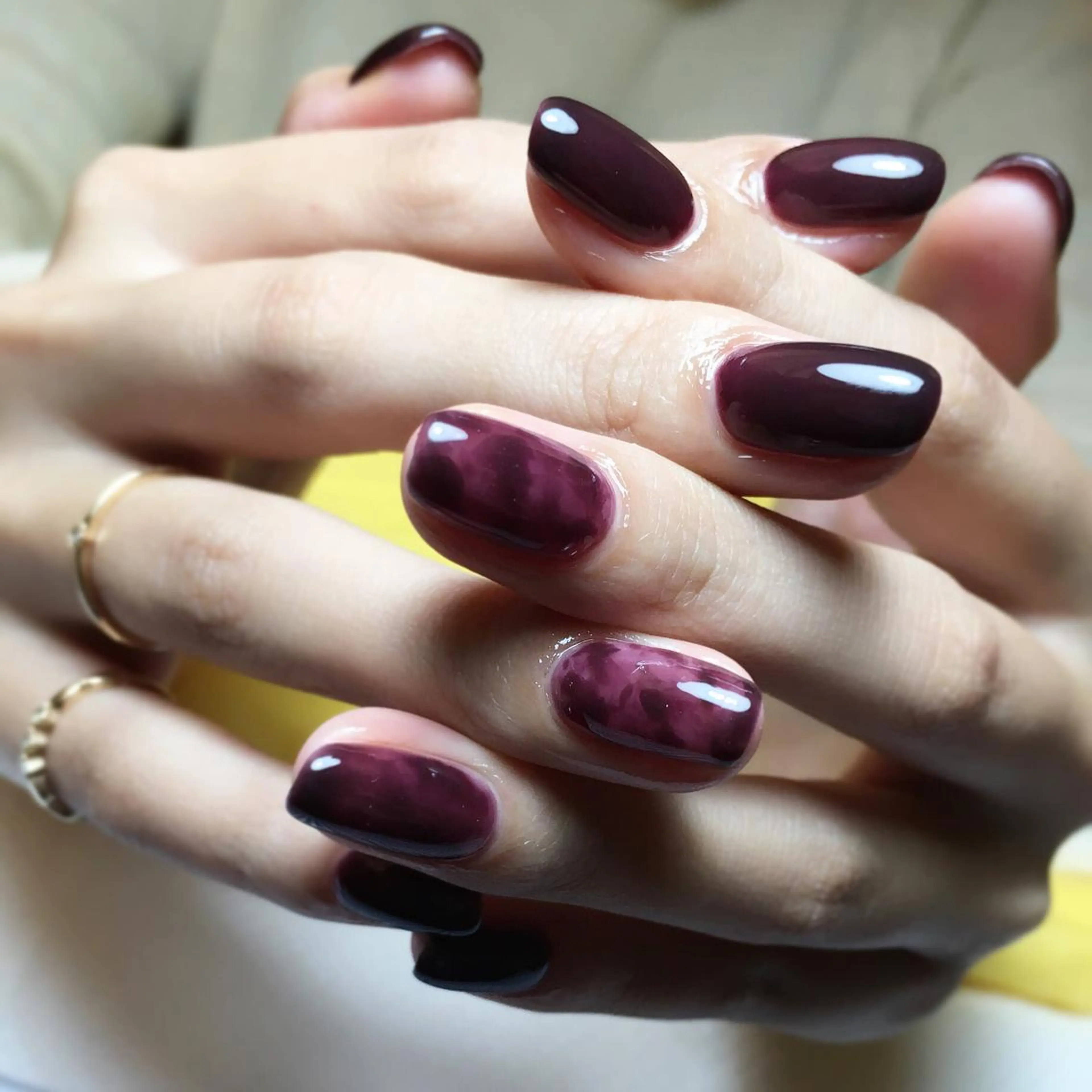 ネイル 大理石ネイル(マーブル) ワンカラーネイル Nail salon viewt55☺︎のネイルデザイン