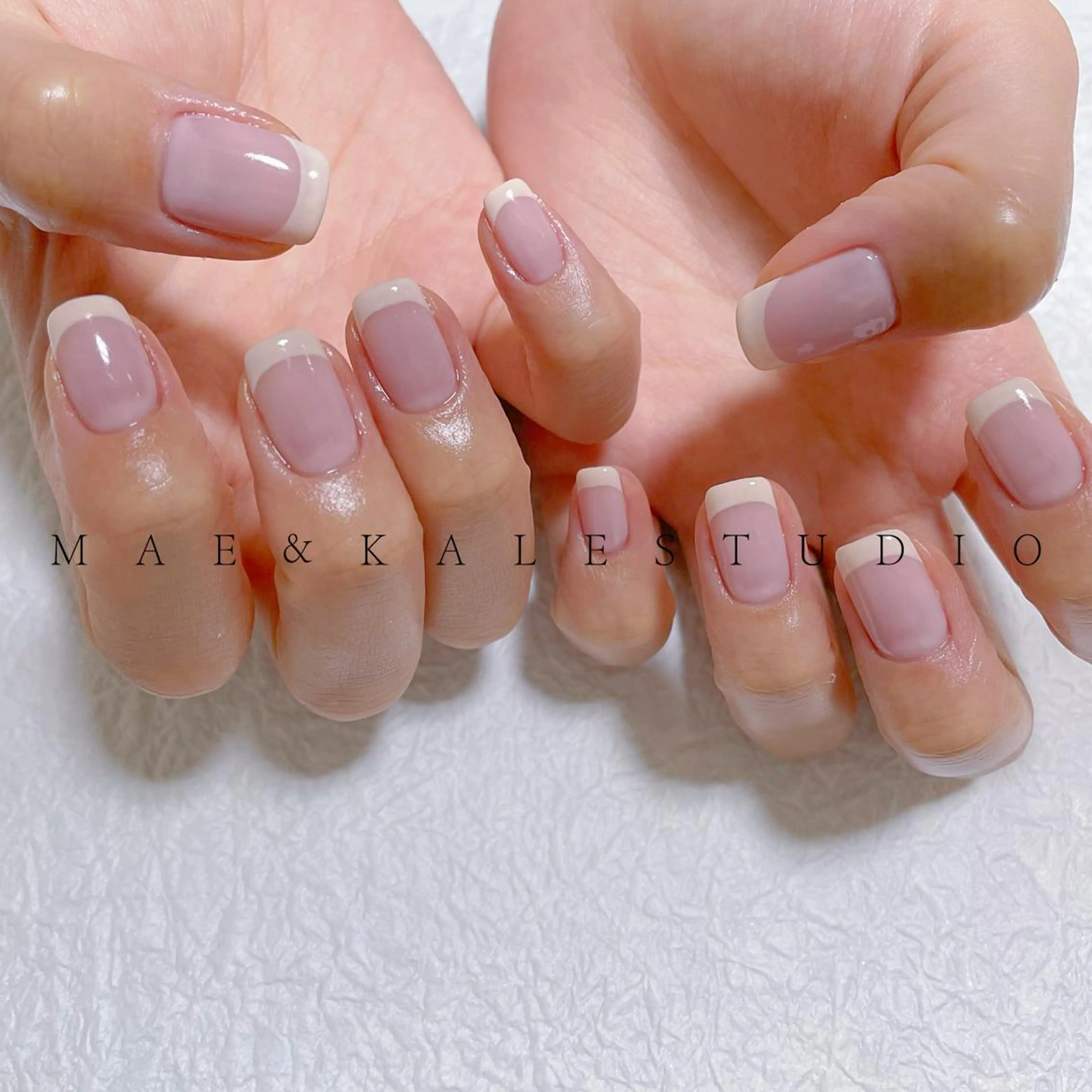 ネイル フレンチネイル MAE&KALE STUDIOのマツエク・マツパデザイン