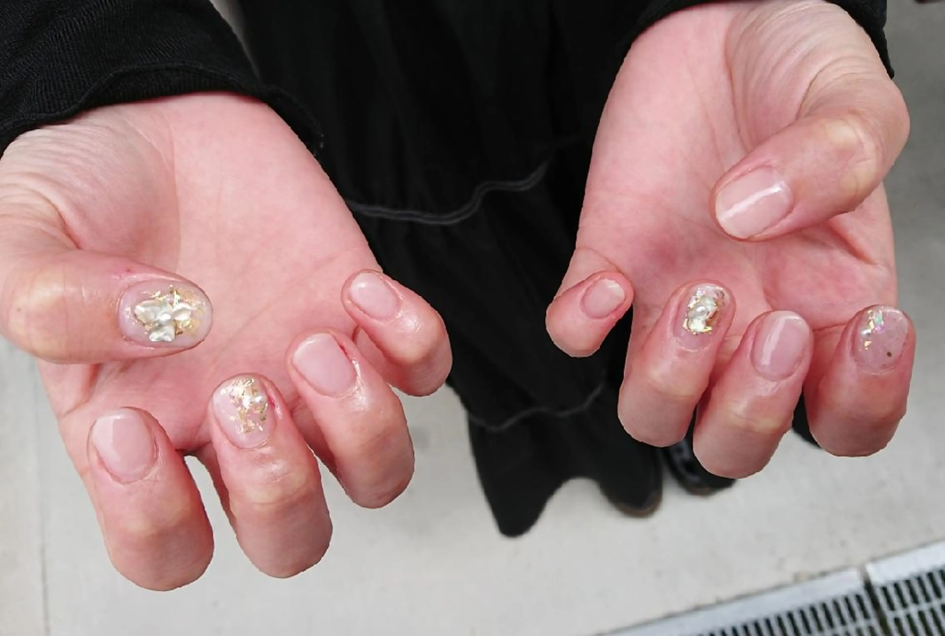 ネイル ニュアンスネイル ハンドネイル shellnail さなえのネイルデザイン