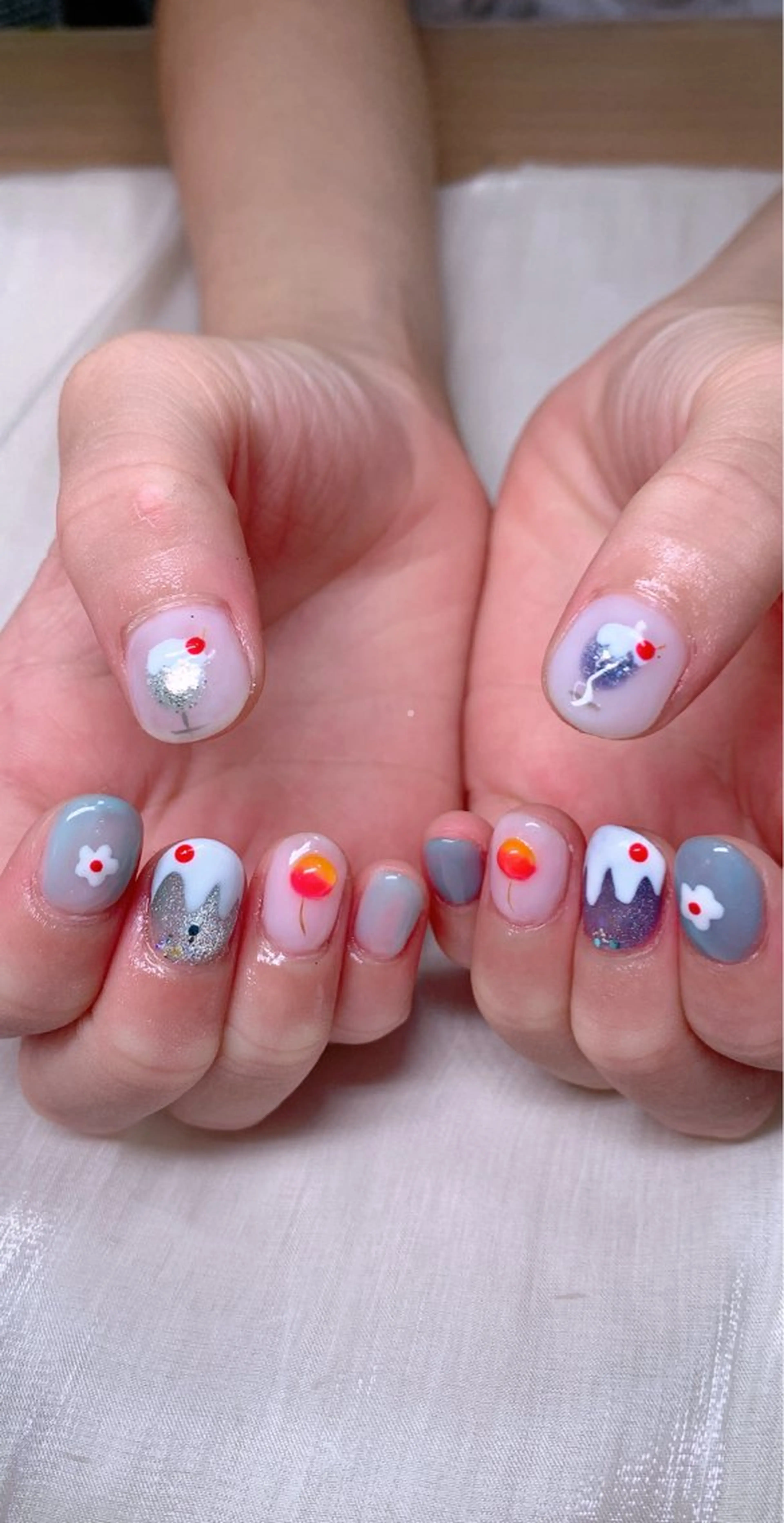 ネイル キラキラネイル ぷっくりネイル Cute Tips nailのネイルデザイン