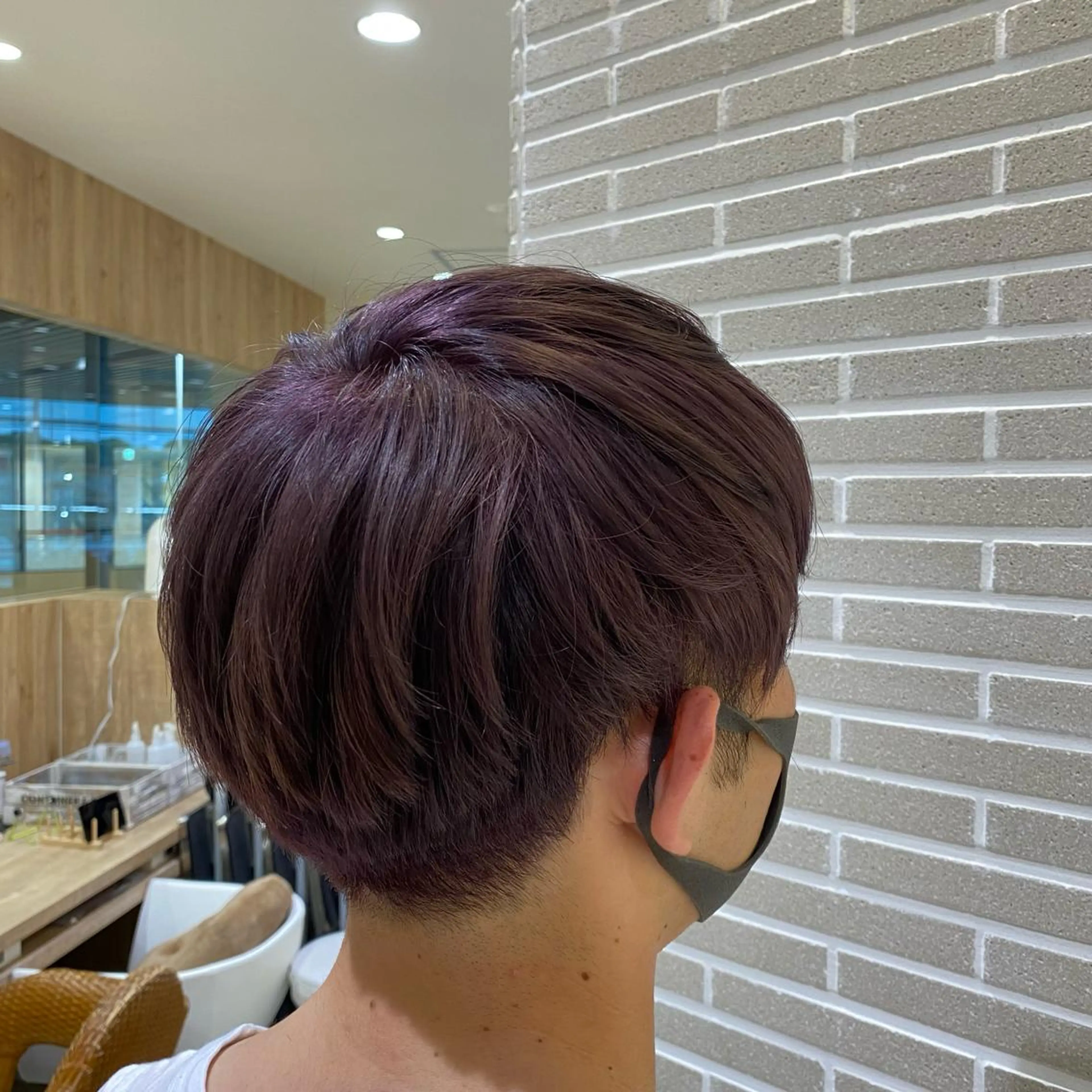 カラー メンズ カット ヘアカラー 赤本悠斗波巻きパーマ メンズパーマのヘアスタイル