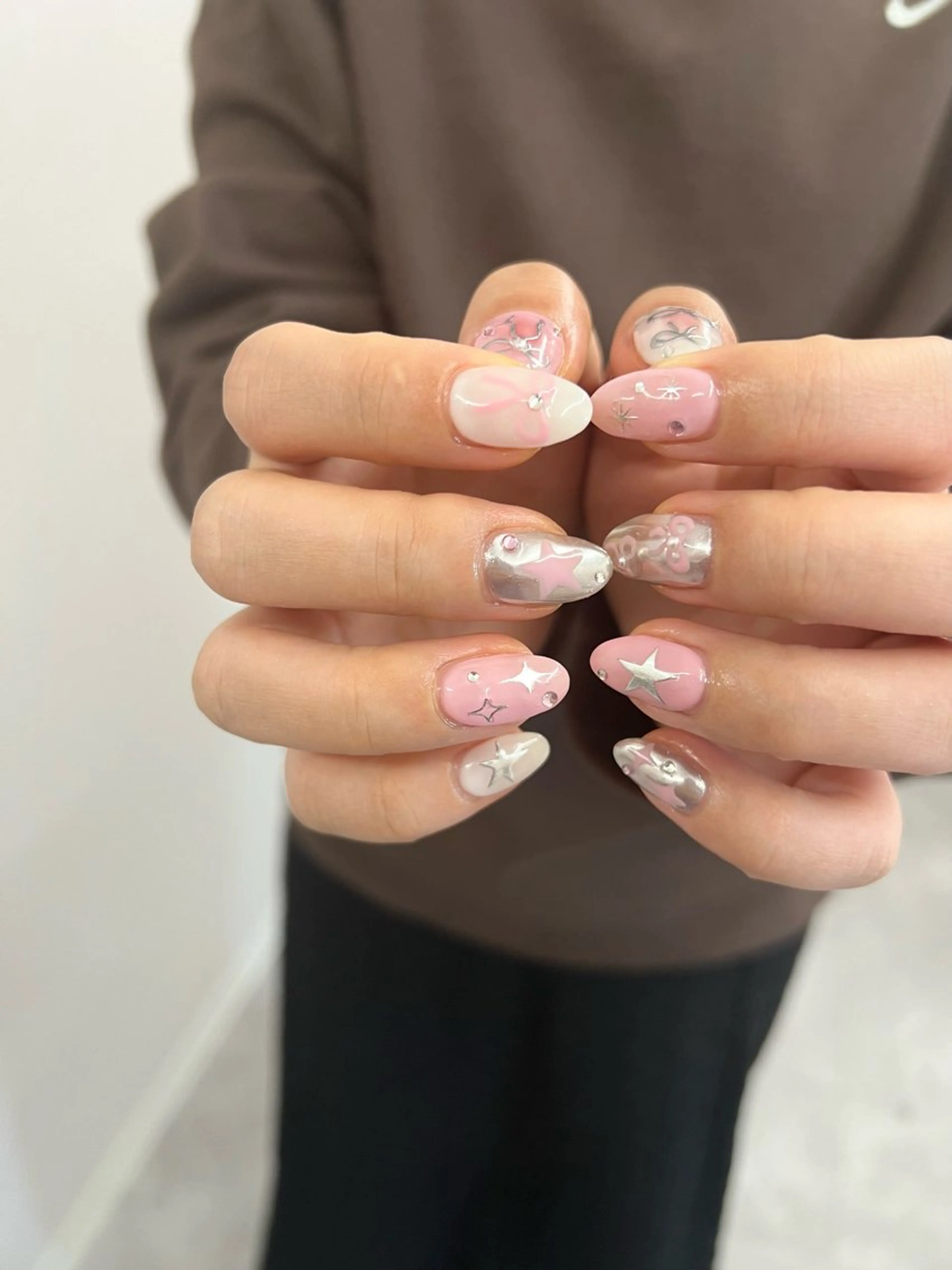 ネイル フレンチネイル ジェルネイル マグネットネイル ニュアンスネイル パラジェル ハンドネイル ハンドケア Bana_ Nailのその他イメージ