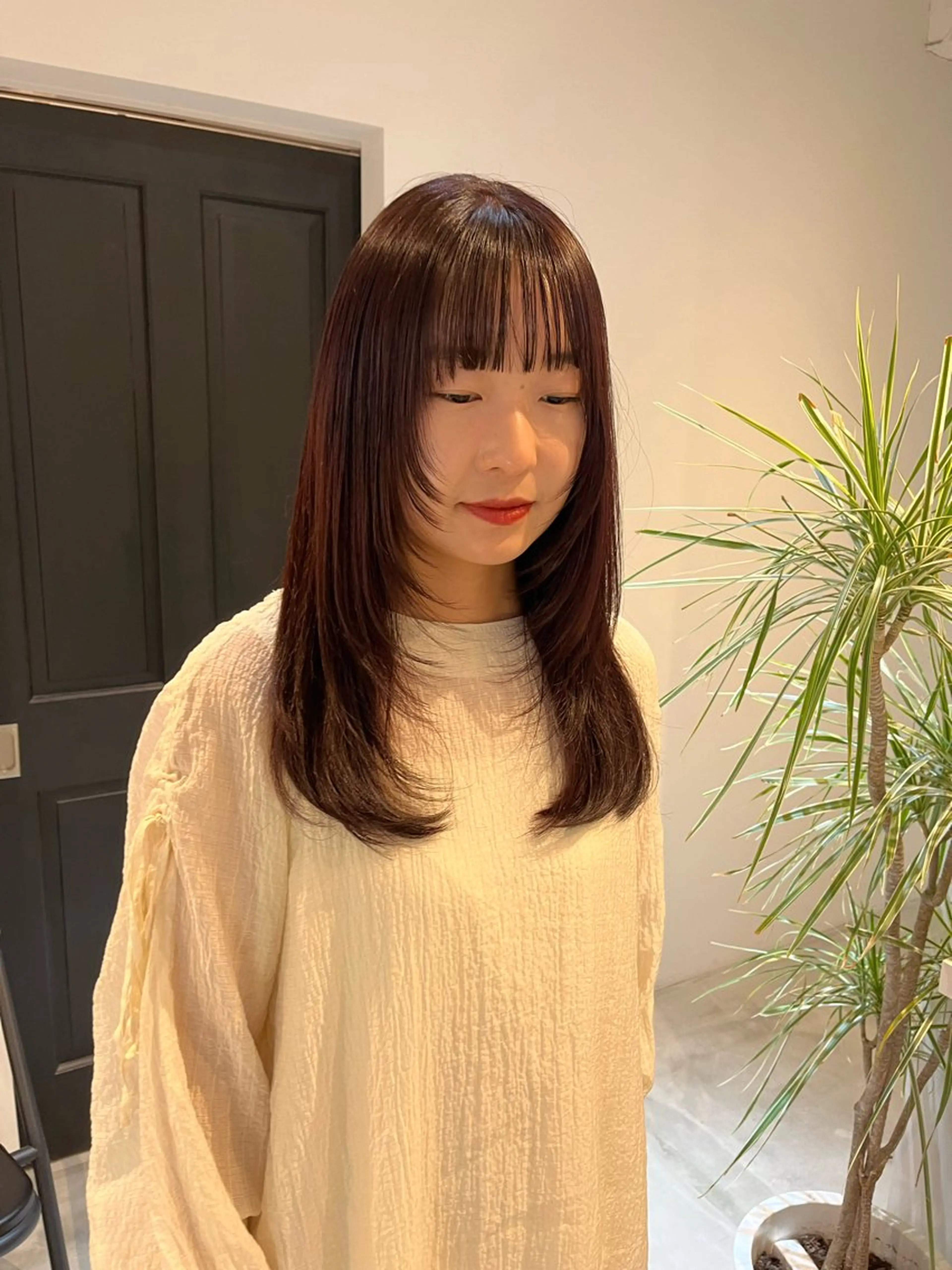 ミディアム ALLYS 渋谷店所属・最高級の艶のある カラーmei🎨のヘアスタイル