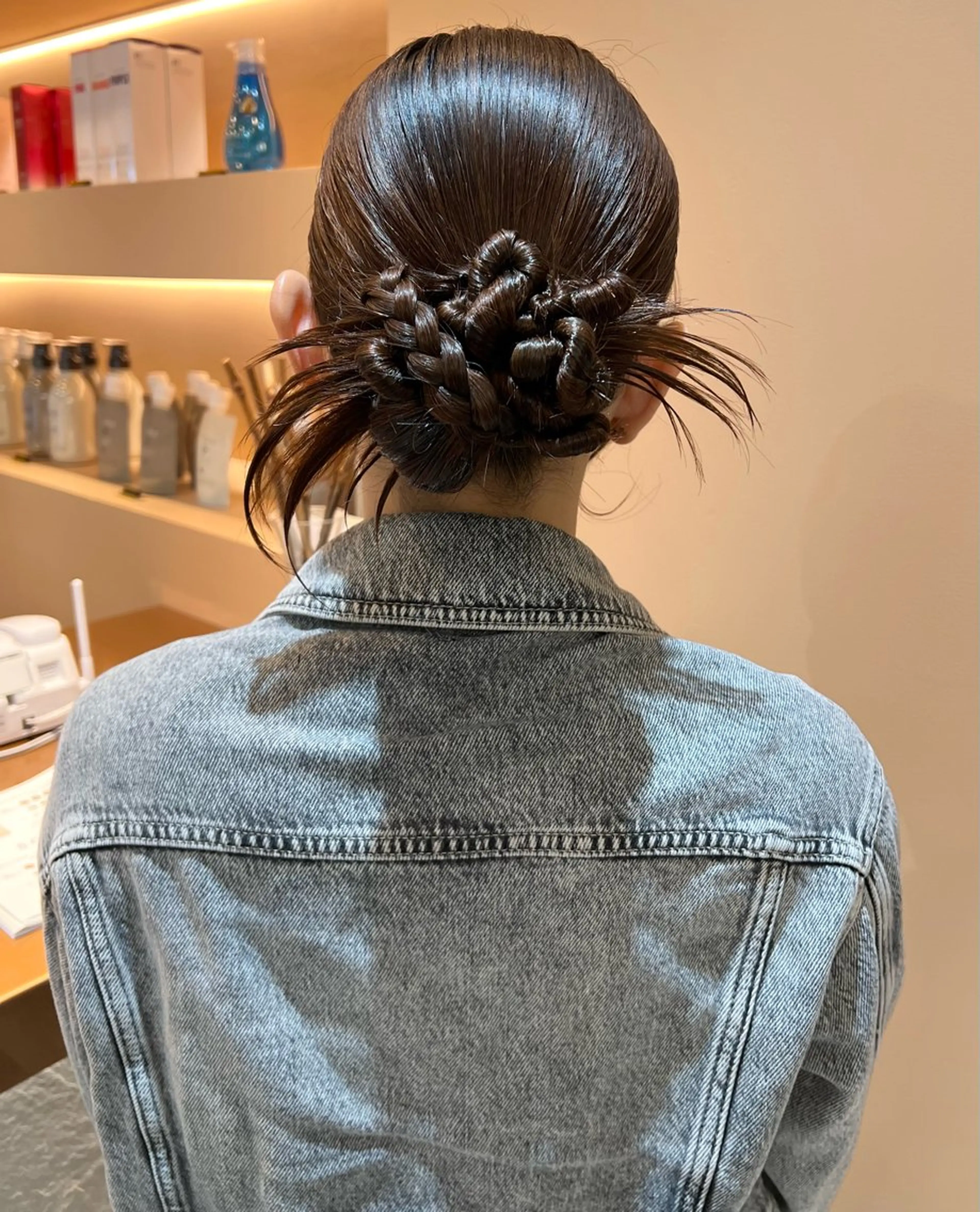 ロング カラー ヘアアレンジ ヘアセット ✨髪質改善✨ 韓国ヘア🇰🇷ゆいのヘアスタイル