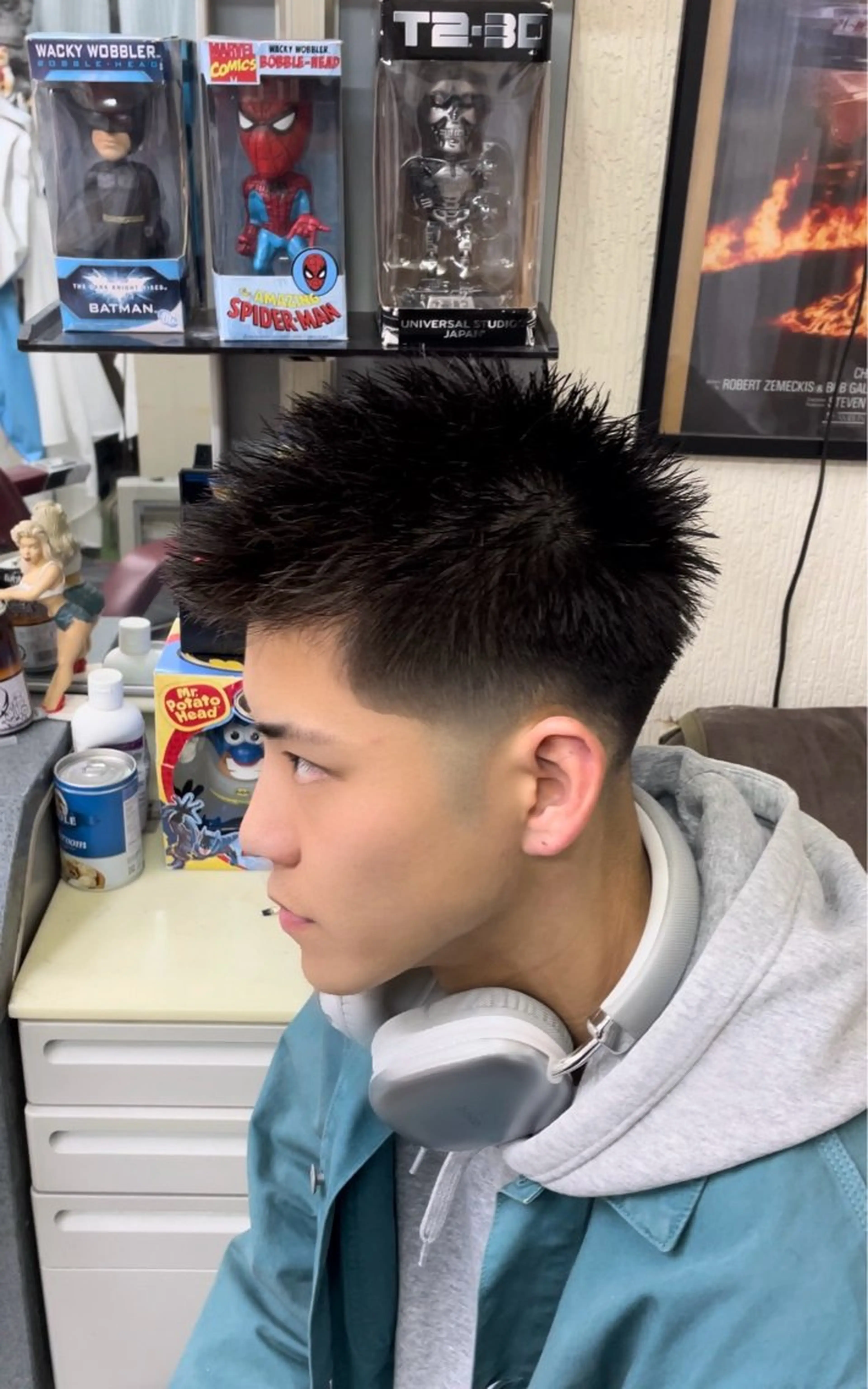 メンズ スパイキーショート 理容アイ所属・吉田 浩輔のヘアスタイル