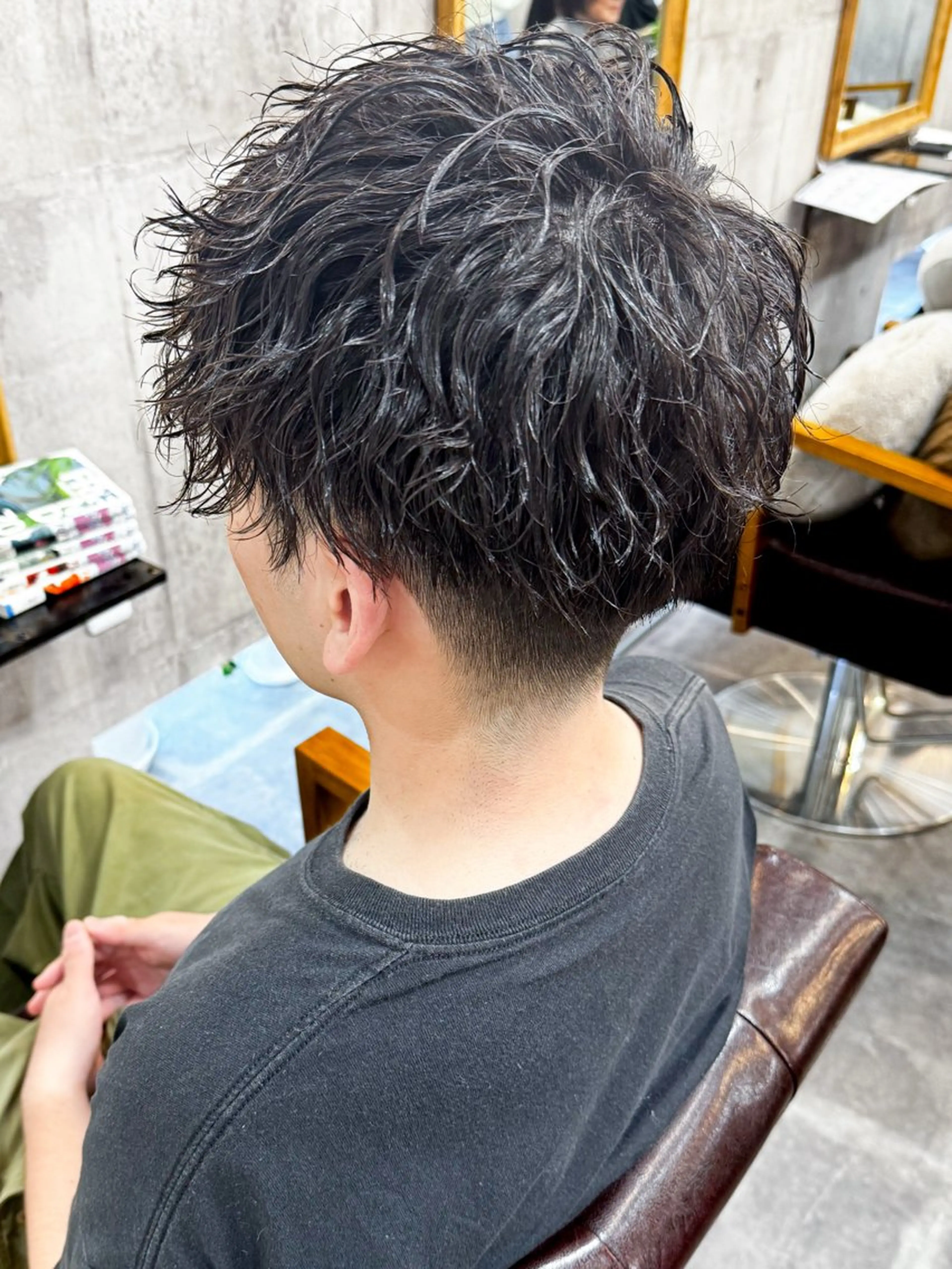 ショート パーマ メンズ カット パーマ amule hair ✂️山本　丈則✂️のヘアスタイル