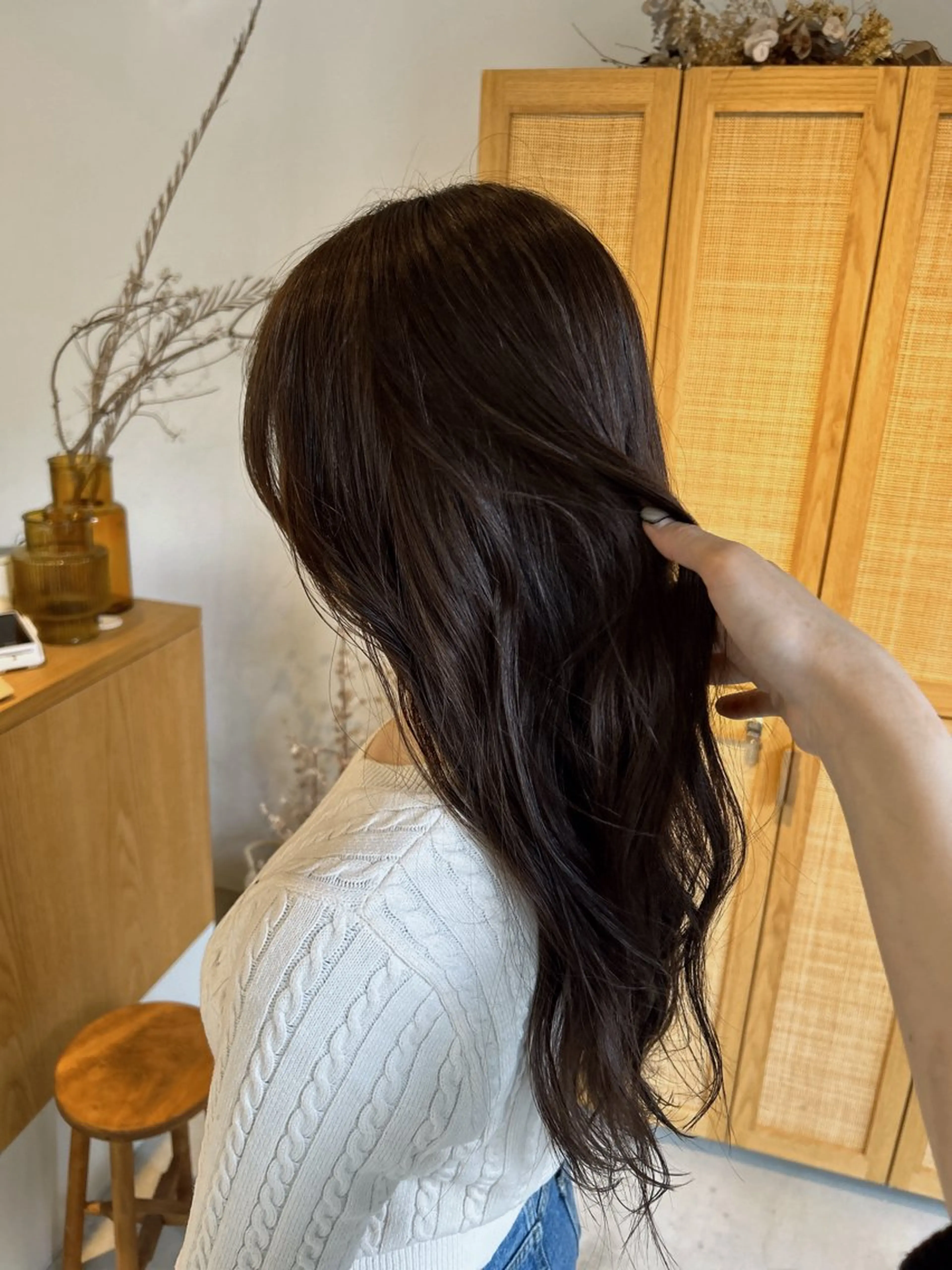 ロング カラー pele 梅田所属・PELEハイトーン shinobuのヘアスタイル