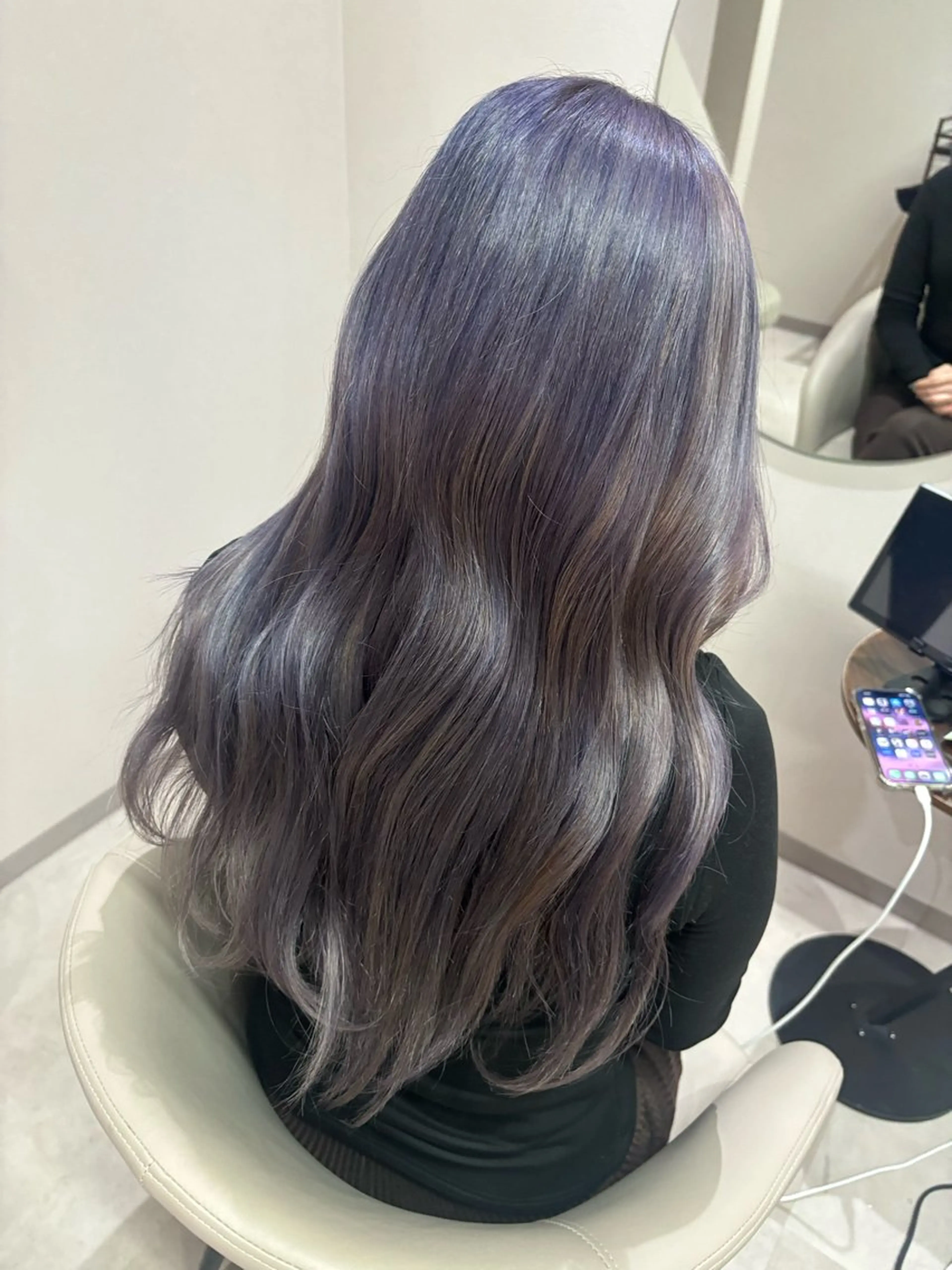 ロング カラー ラベンダーカラー 🐼 こゆきのヘアスタイル