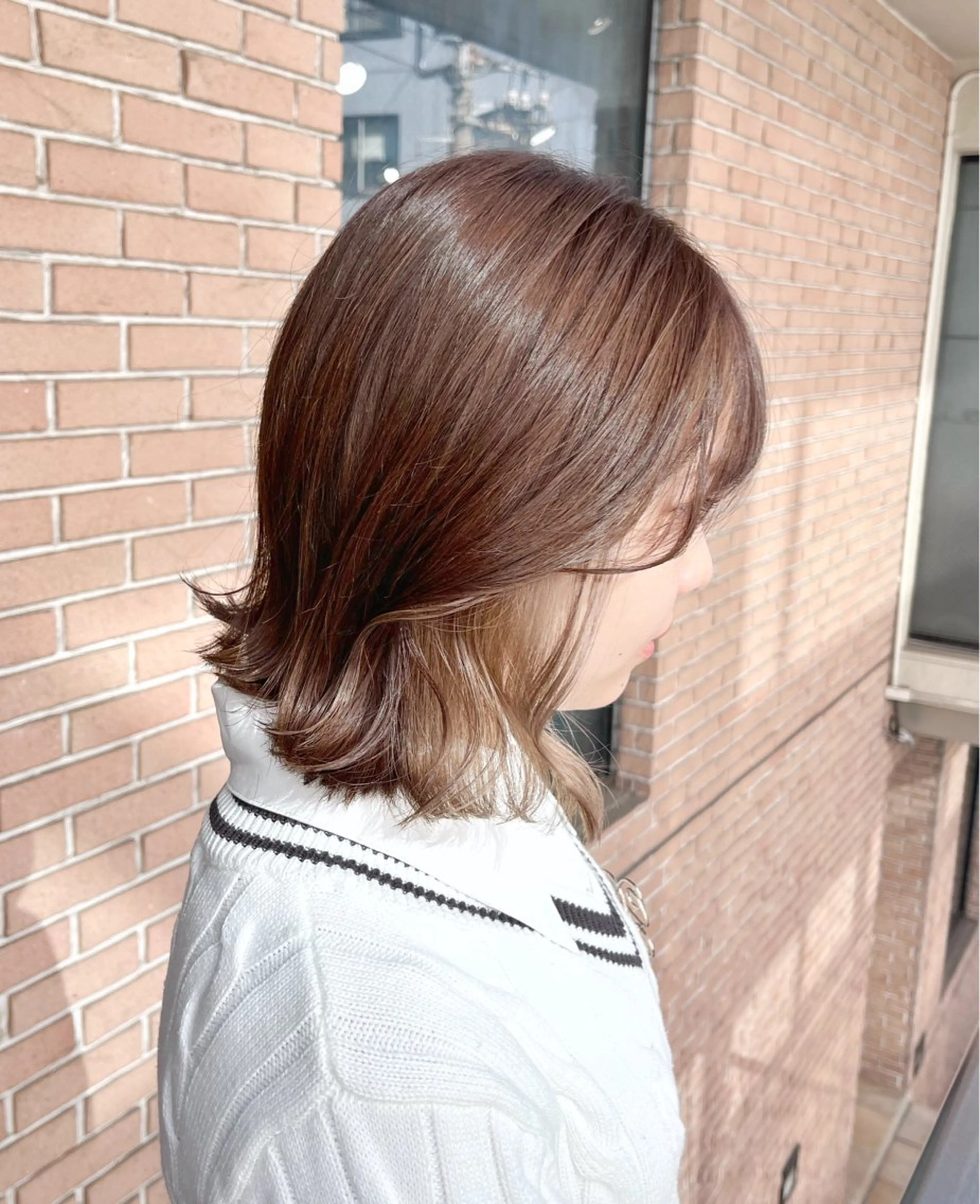ミディアム カラー ヘアアレンジ ブリーチ カット ヘアカラー トリートメント ヘアセット ピンクカラー🩷 ヘアセットＮＯ.1のヘアスタイル