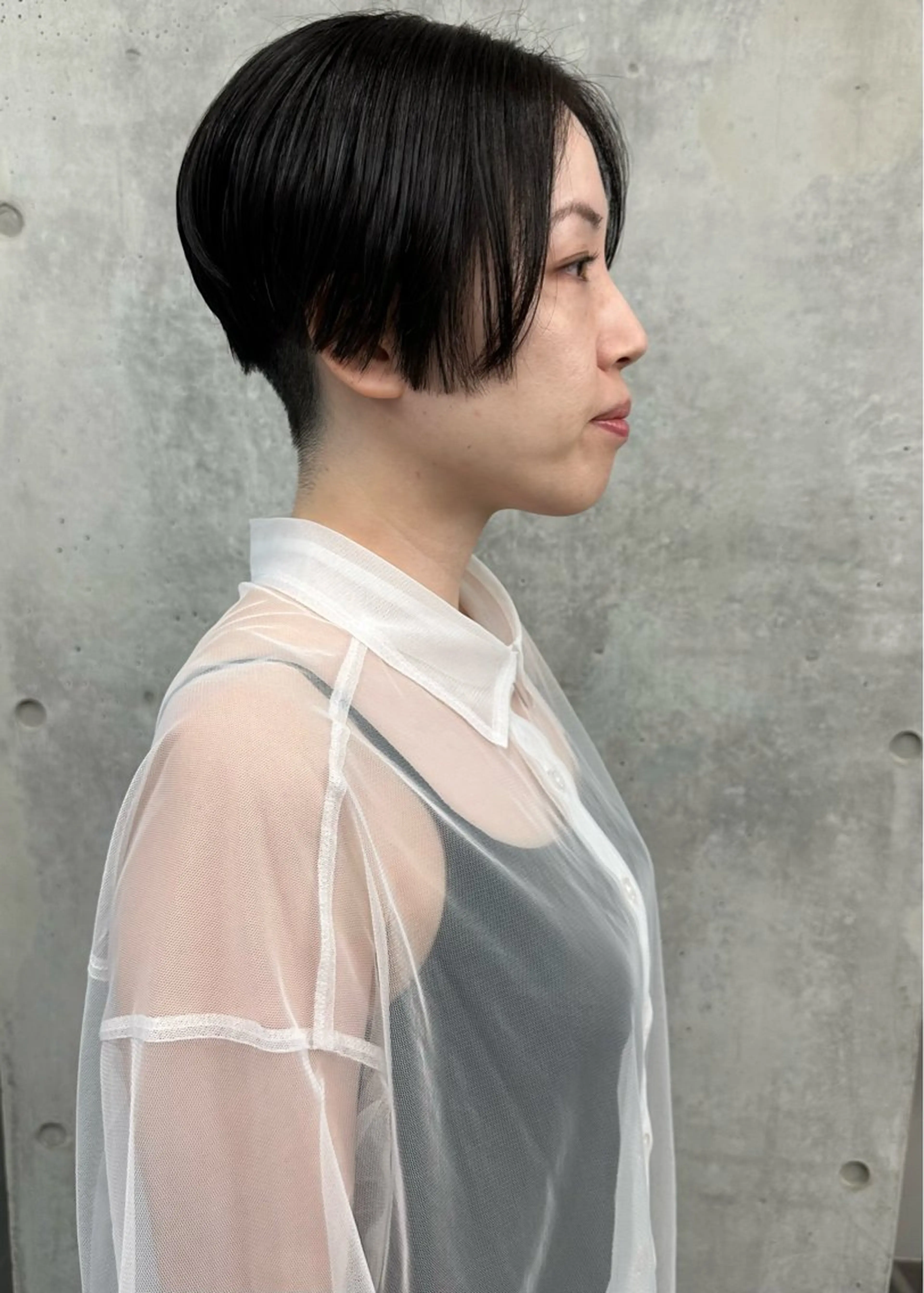 ショート ショートボブ ボブ ショートヘア 縮毛矯正 カット とうい/パーマボブ/ くせ毛/丸みボブのヘアスタイル