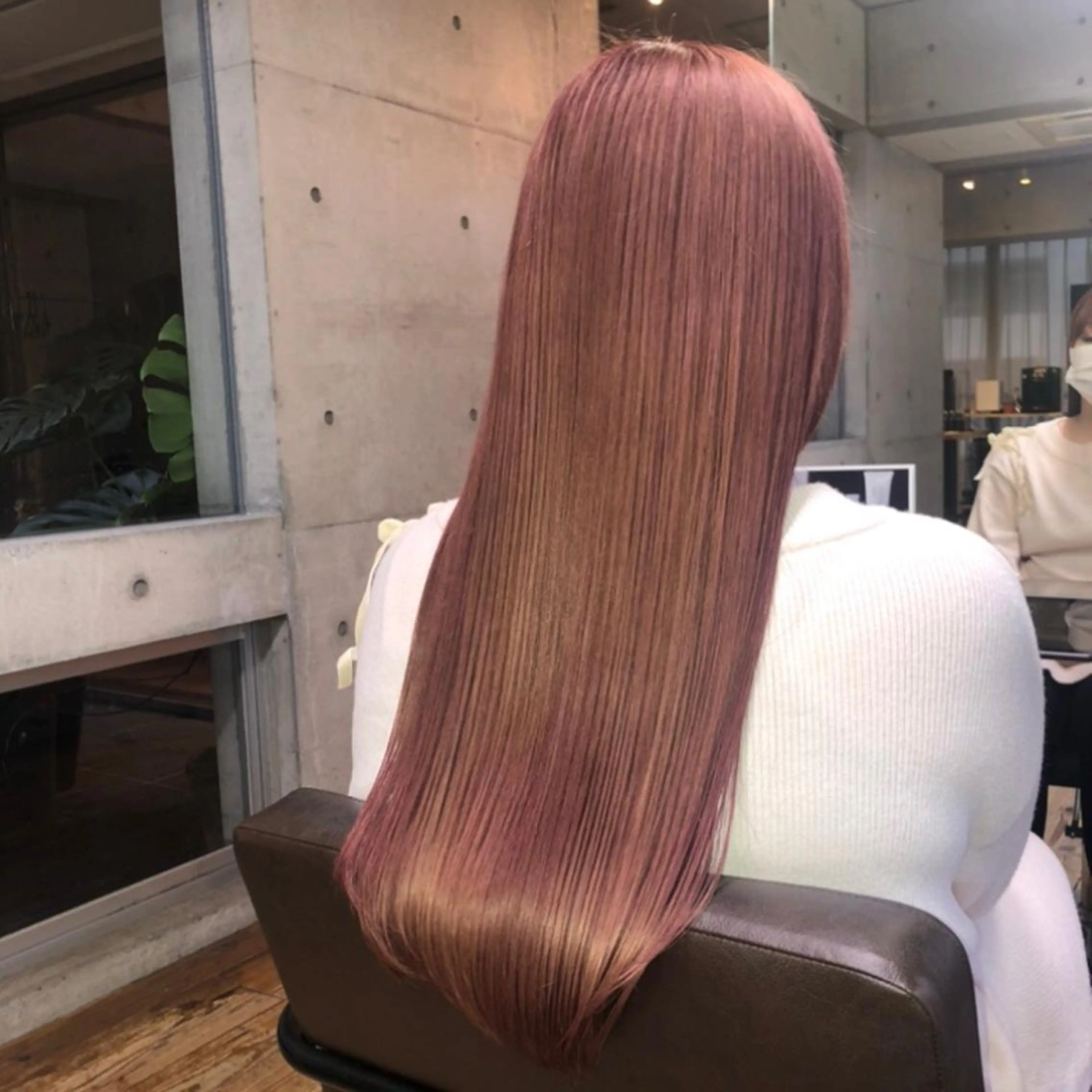 ロング カラー ブリーチ nagisa /縮毛矯正のヘアスタイル