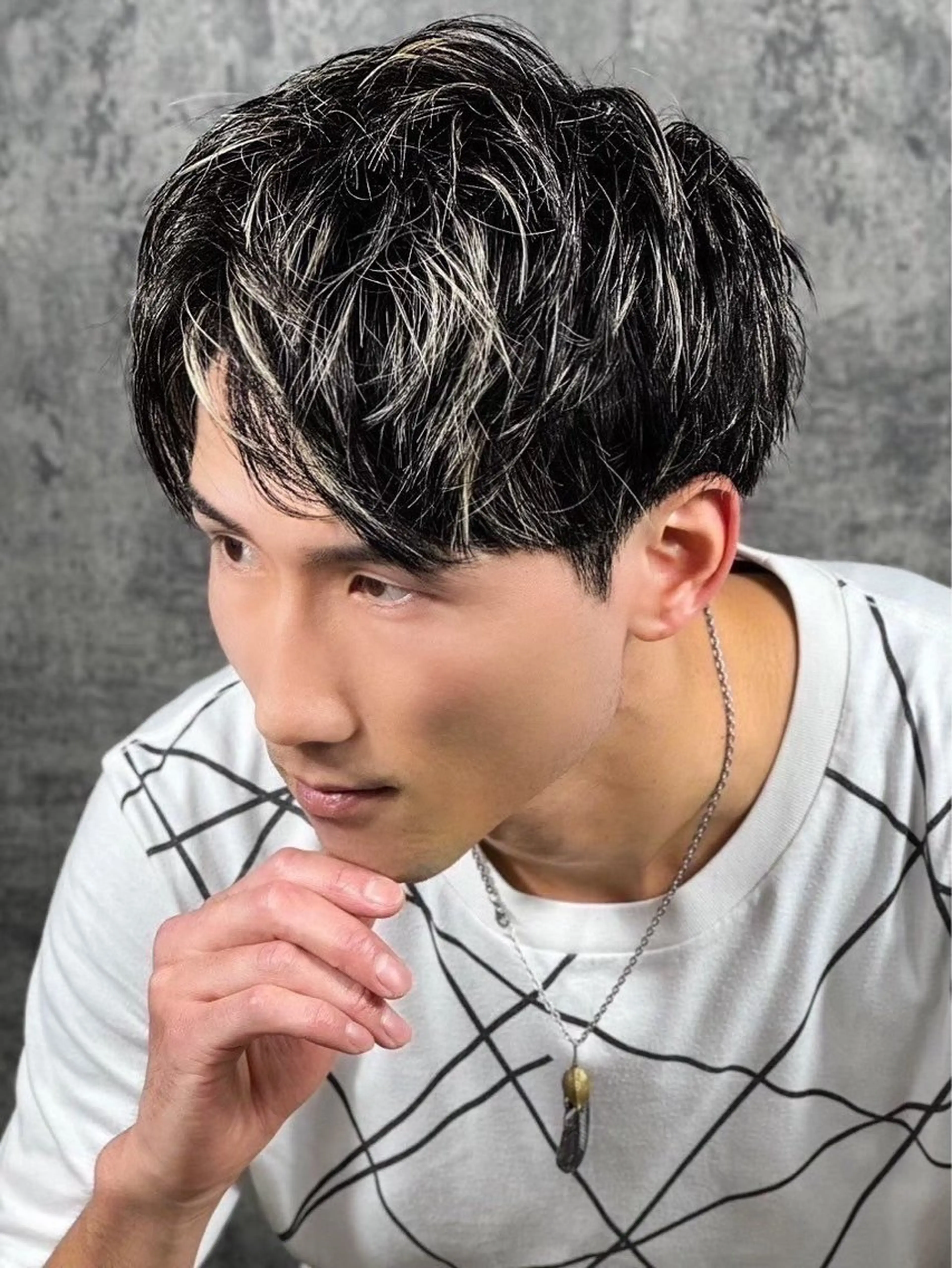 ミディアム ヘアアレンジ メンズ カット プレミアムバーバー新宿店所属・⚡️メンズ特化⚡️ 倉林 隼大のヘアスタイル