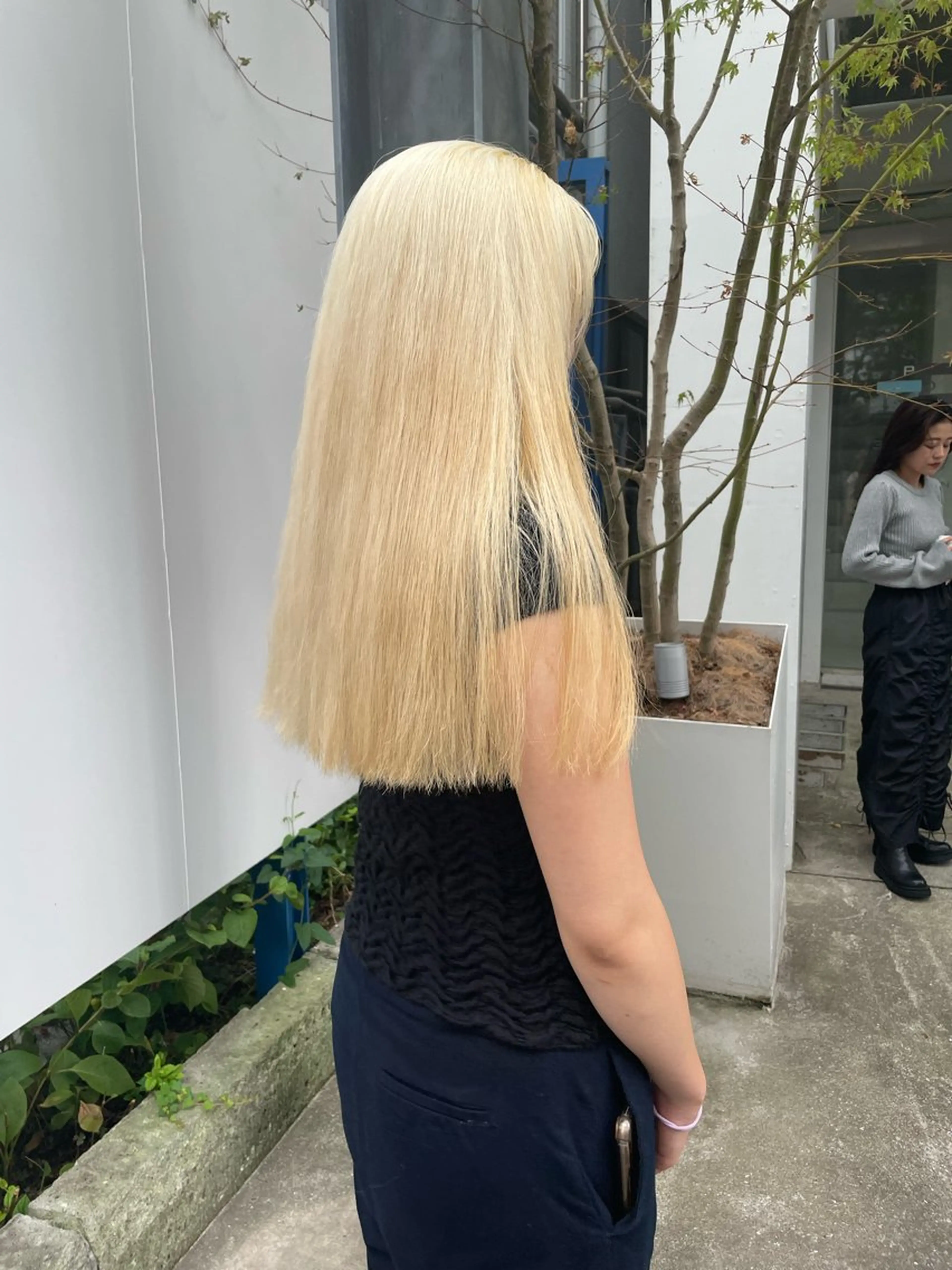 ロング カラー ヘアカラー ミルクティー× グレージュMOMOのヘアスタイル