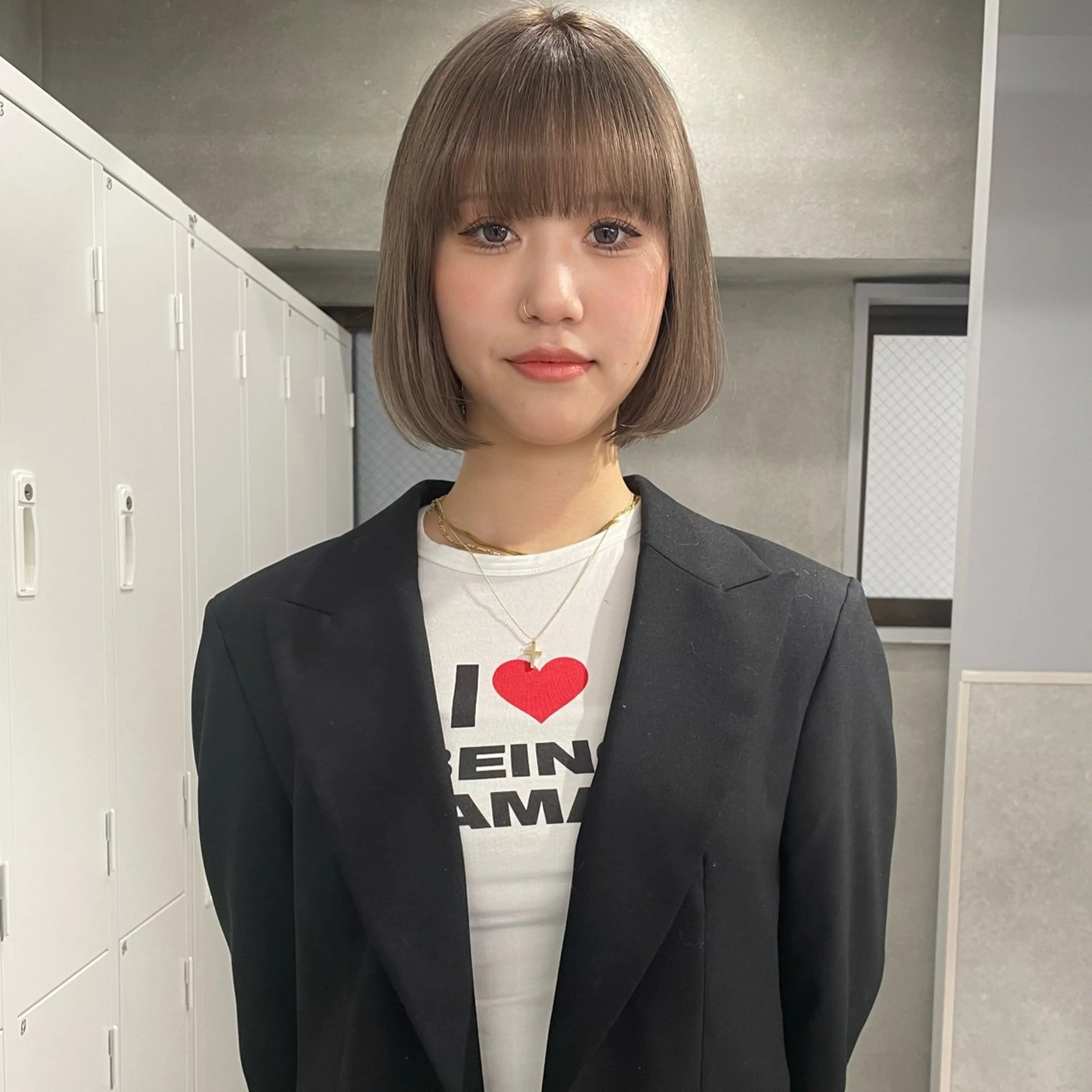 ショート ボブ カット ヘアカラー ハイトーン/ボブ /HBL/AYUNAのヘアスタイル