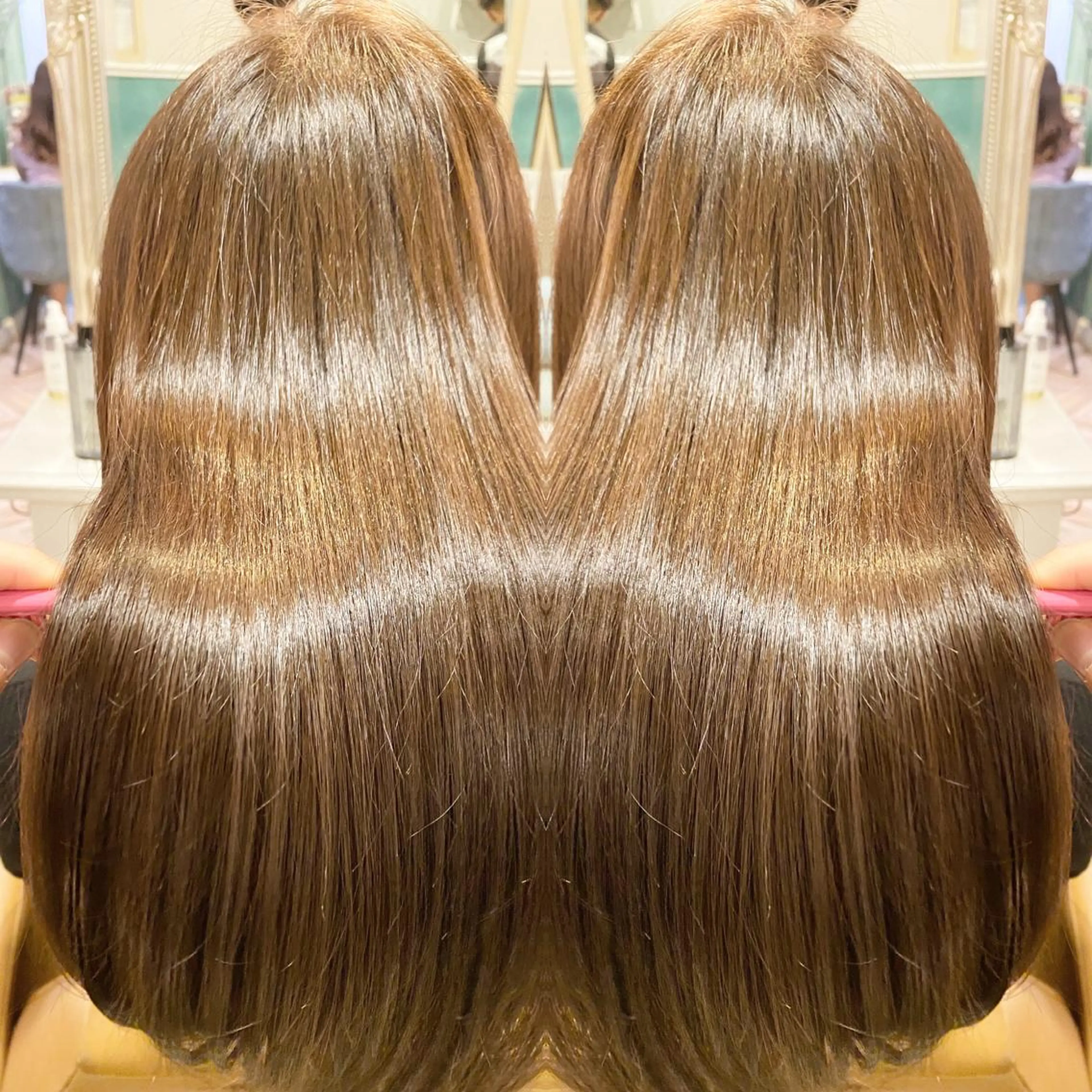 ロング カラー カット 縮毛矯正 トリートメント ☘️Lond ☘️高嶋 優のヘアスタイル