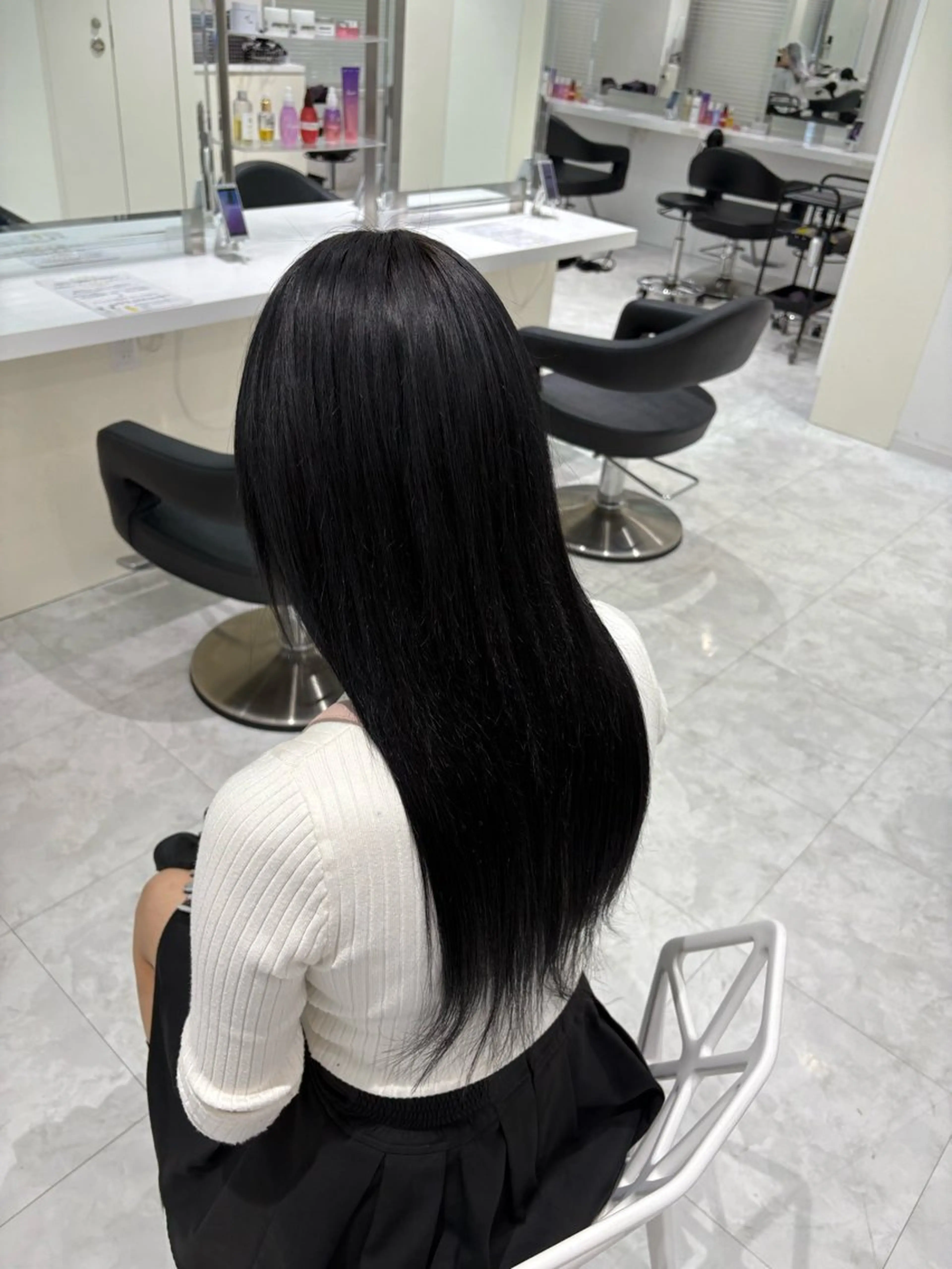 ロング カラー ヘアカラー 🤍ྀི透ける寒色 Cocoa🤍ྀིのヘアスタイル